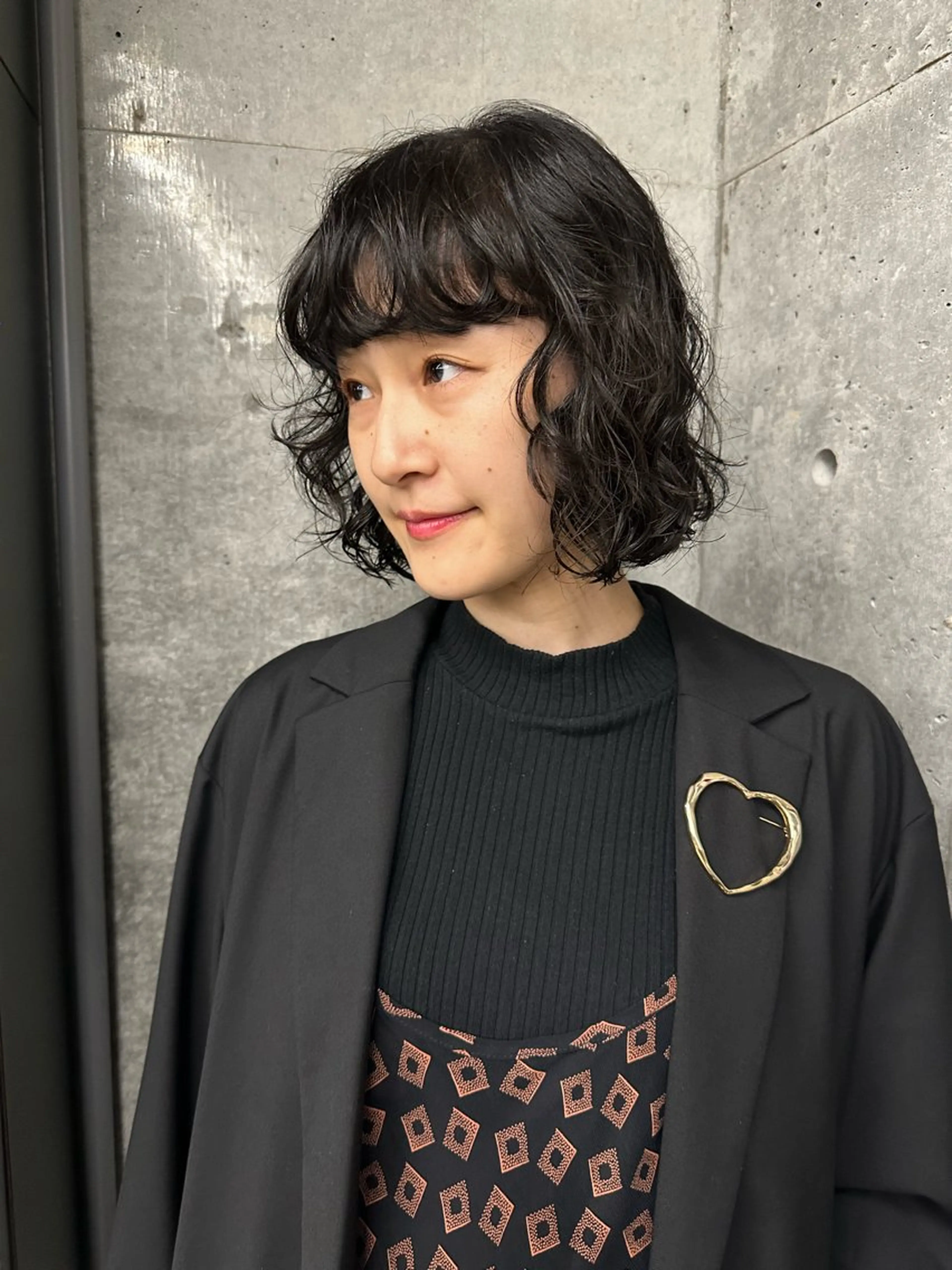 ミディアム パーマ カット パーマ お悩み解決パーマ hana🩰のヘアスタイル