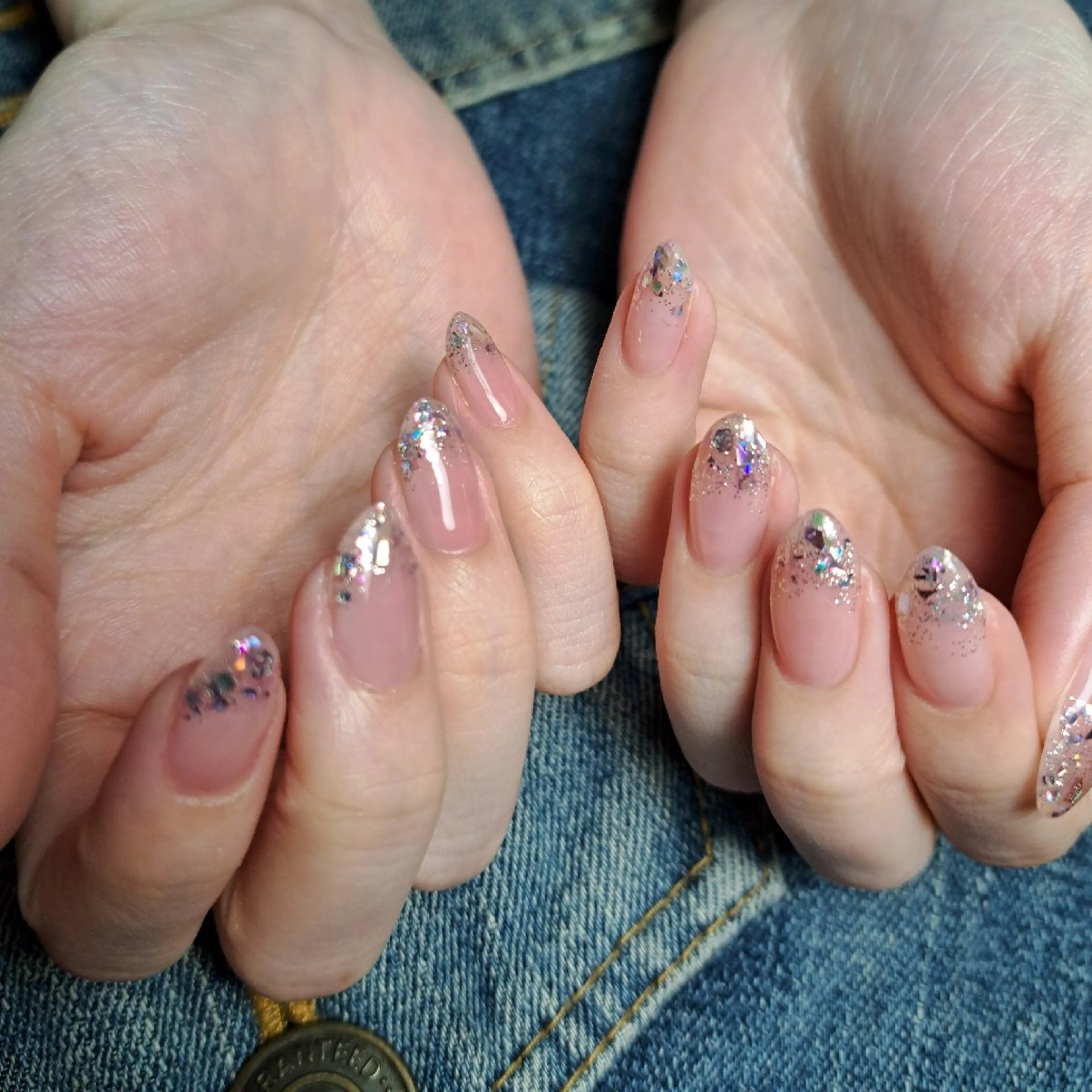 ネイル グラデーション ラメ(グリッター) ラメグラデーション HAYASHI  Nのネイルデザイン