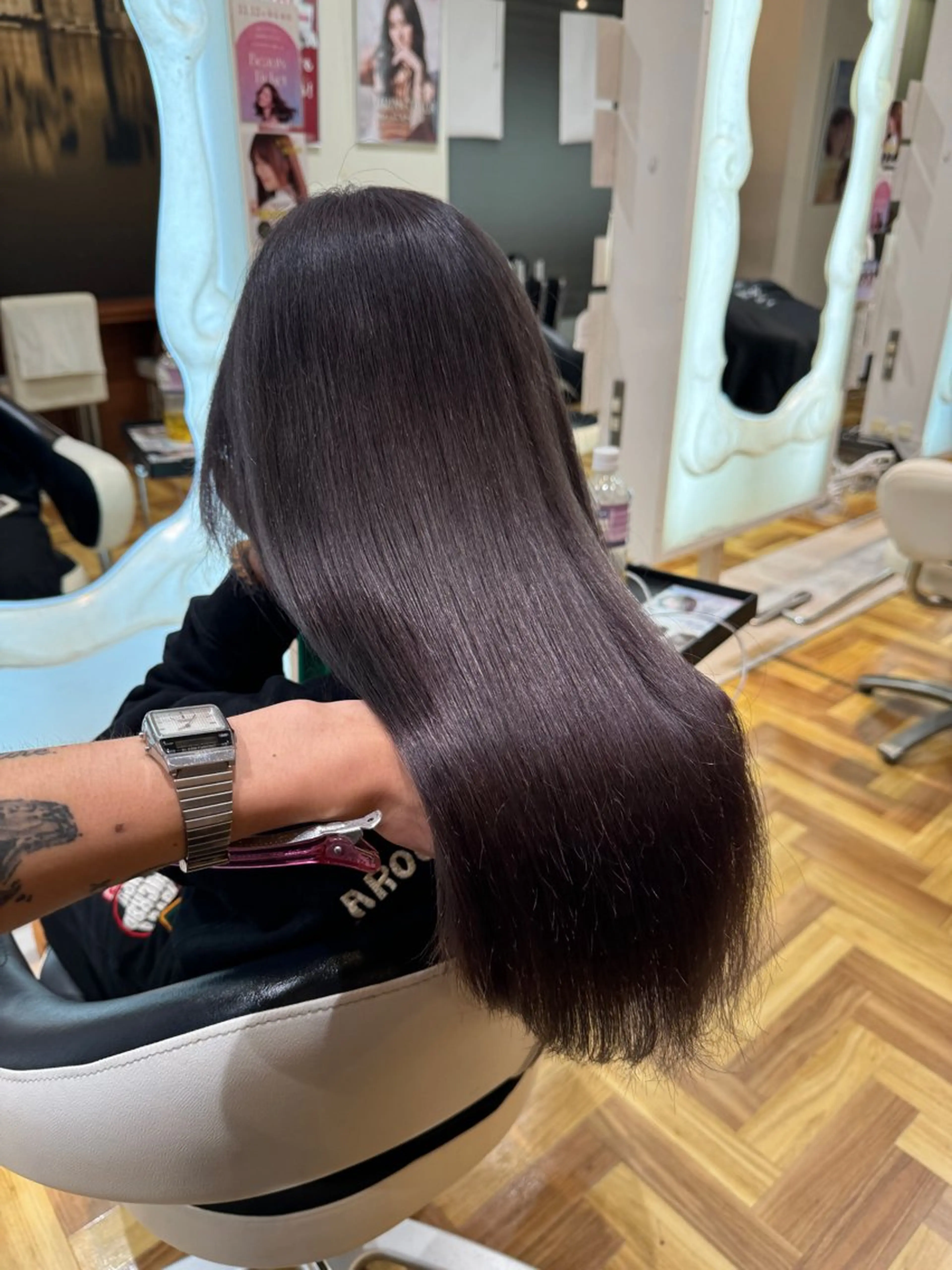 ロング カット ヘアカラー _WHITE難波店[アンダーバーホワイト]所属・艶カラー/髪質改善 /韓国風/中村嘉秀のヘアスタイル