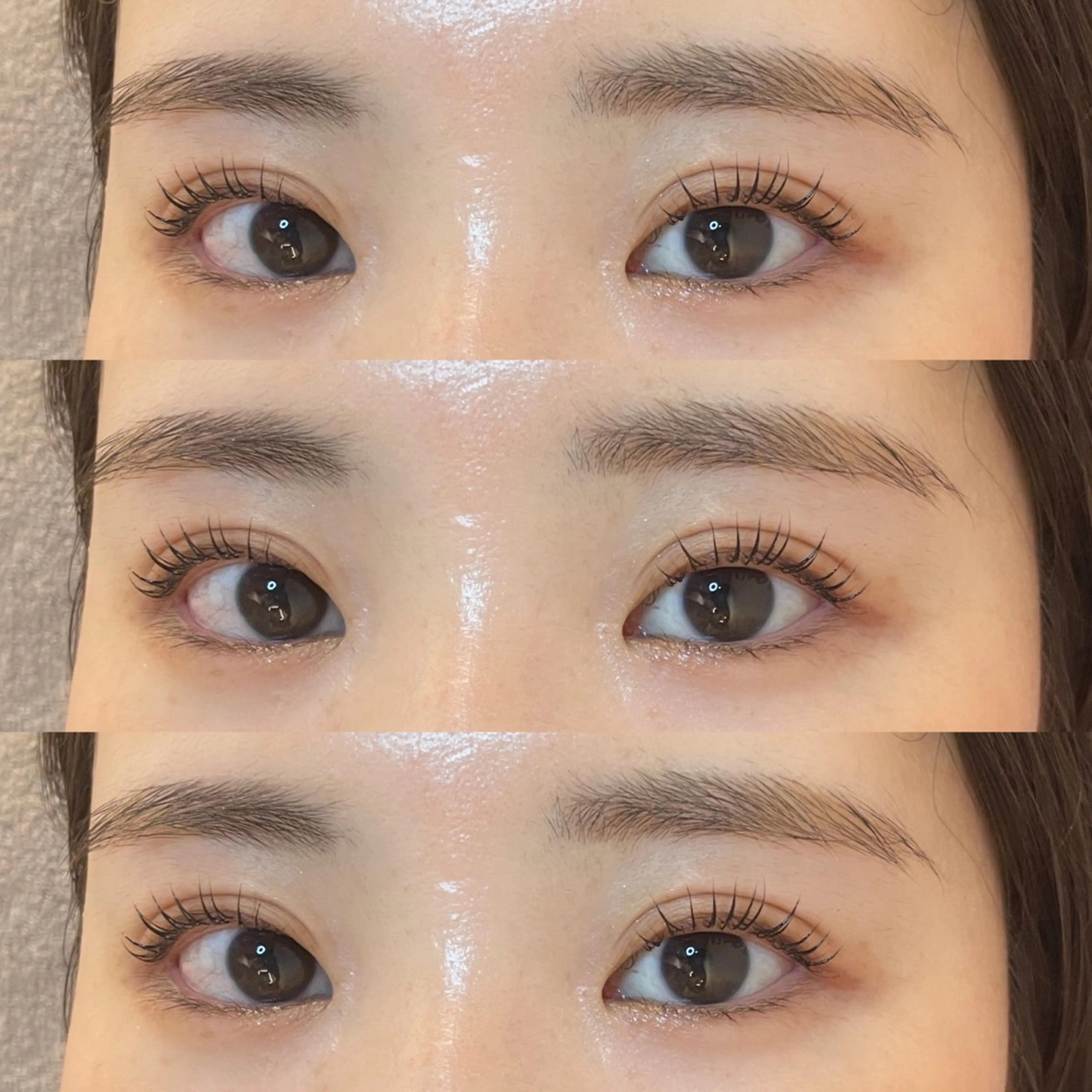 マツエク・マツパ ナチュラル パリジェンヌラッシュリフト まつげパーマ 一重×まつ毛パーマ 表参道eyelist KONOMIのマツエク・マツパデザイン