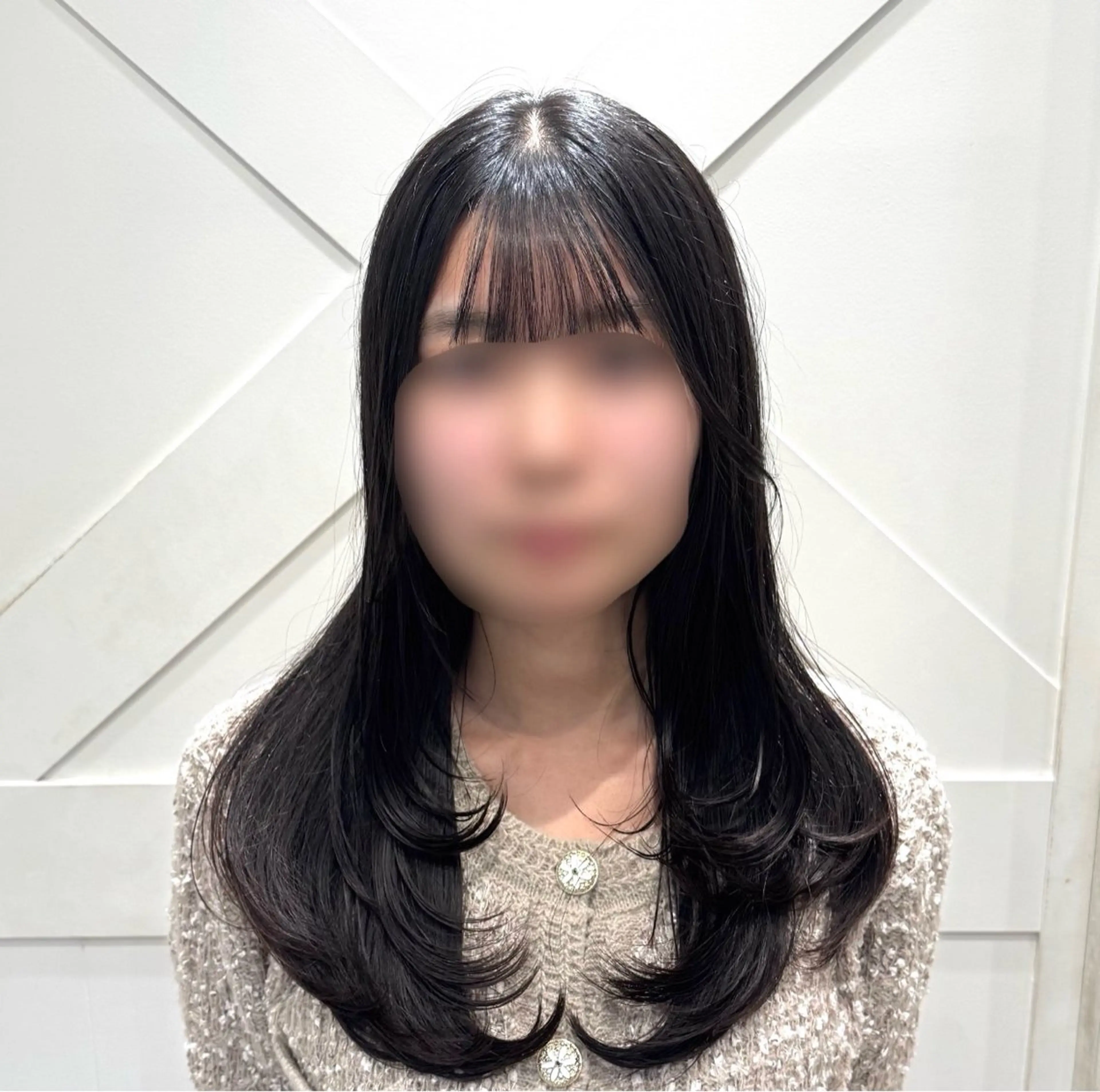 ロング 横浜｜韓国レイヤー｜ 暖色カラー｜まなとのヘアスタイル