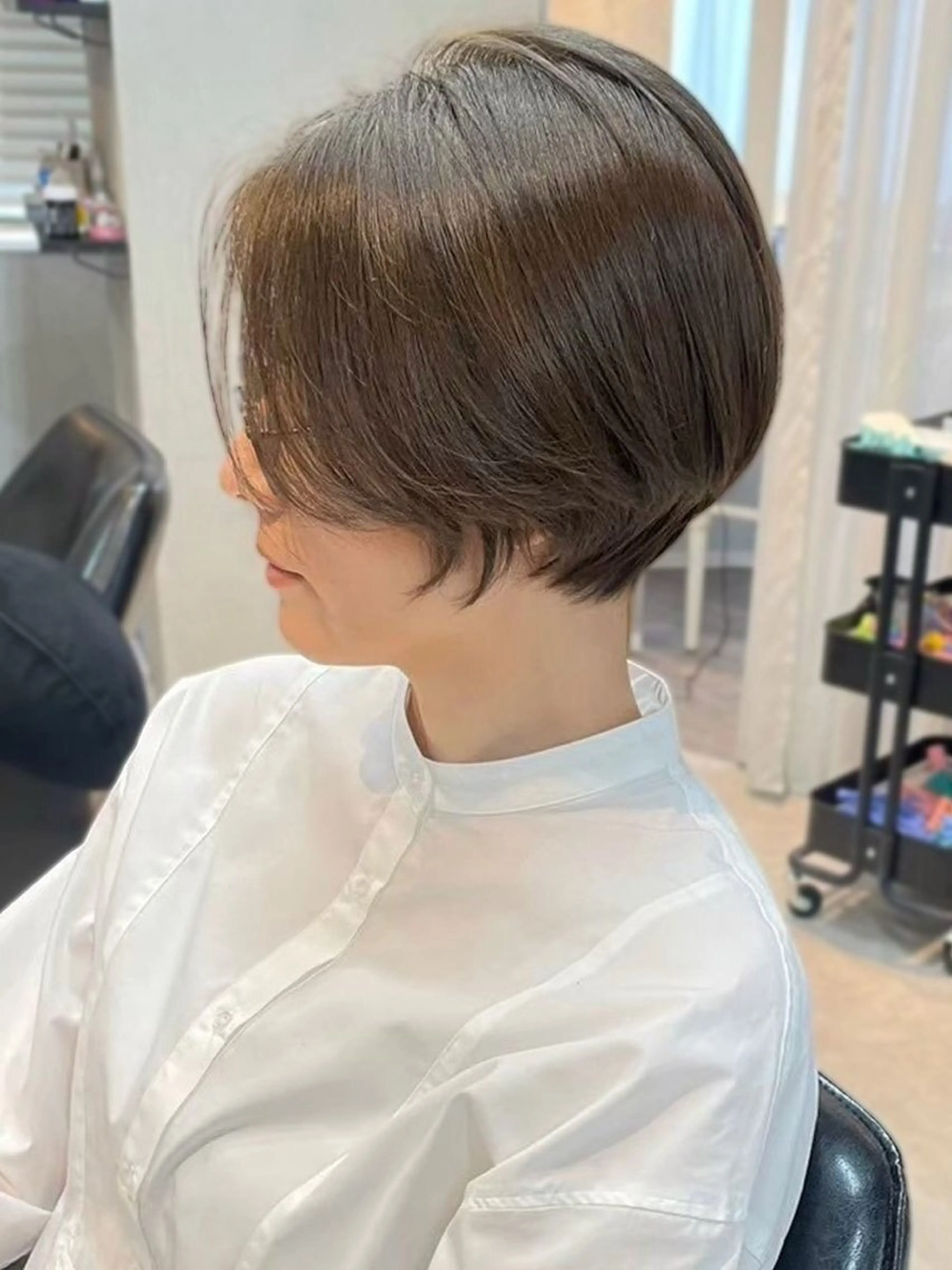 ショート カラー ハイライトカラー ハイライト 髪質改善 ショートヘア 縮毛矯正 内藤　宏紀 tidasmileのヘアスタイル