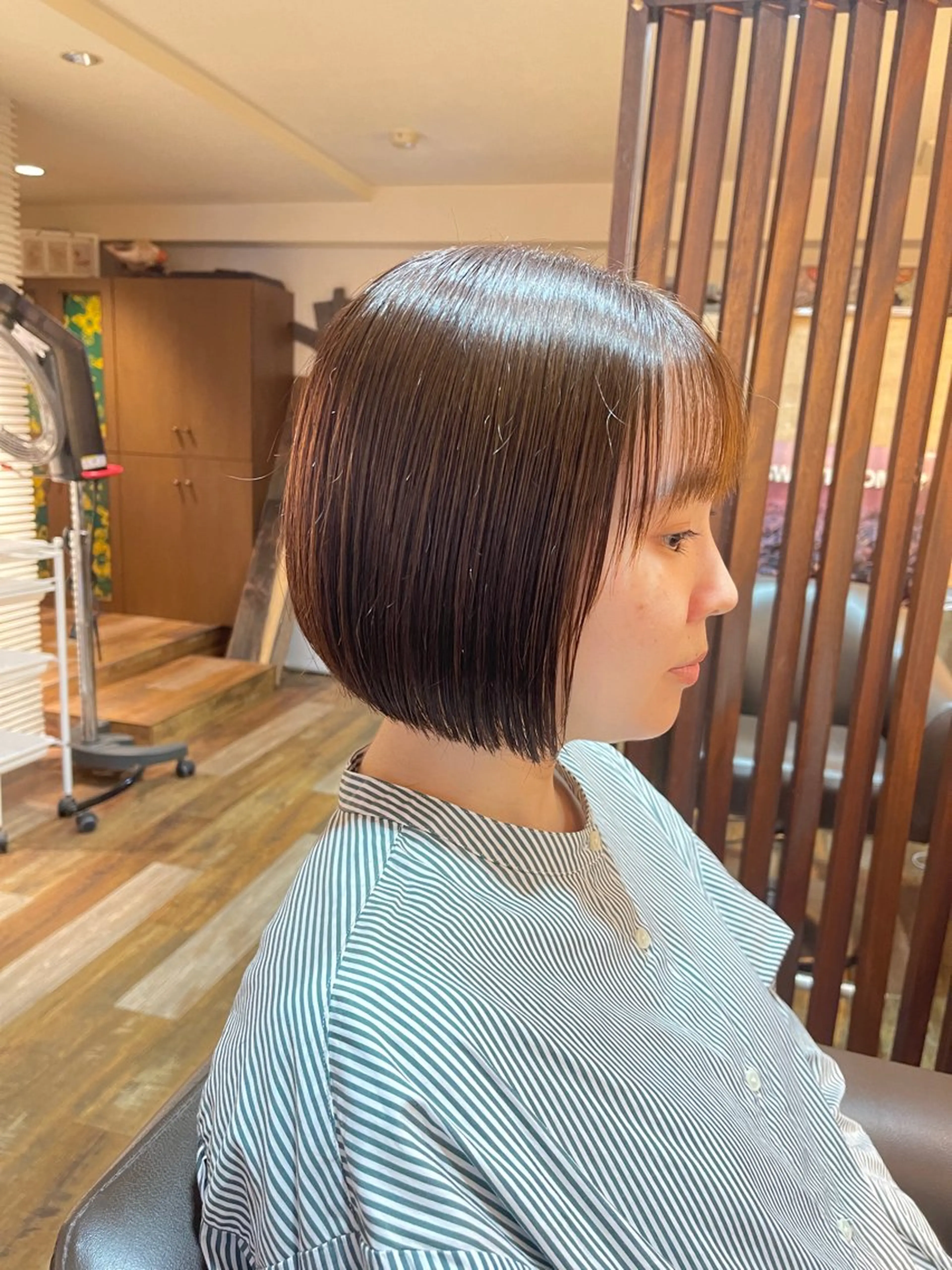 骨格補正小顔カット+リタッチカラーの写真