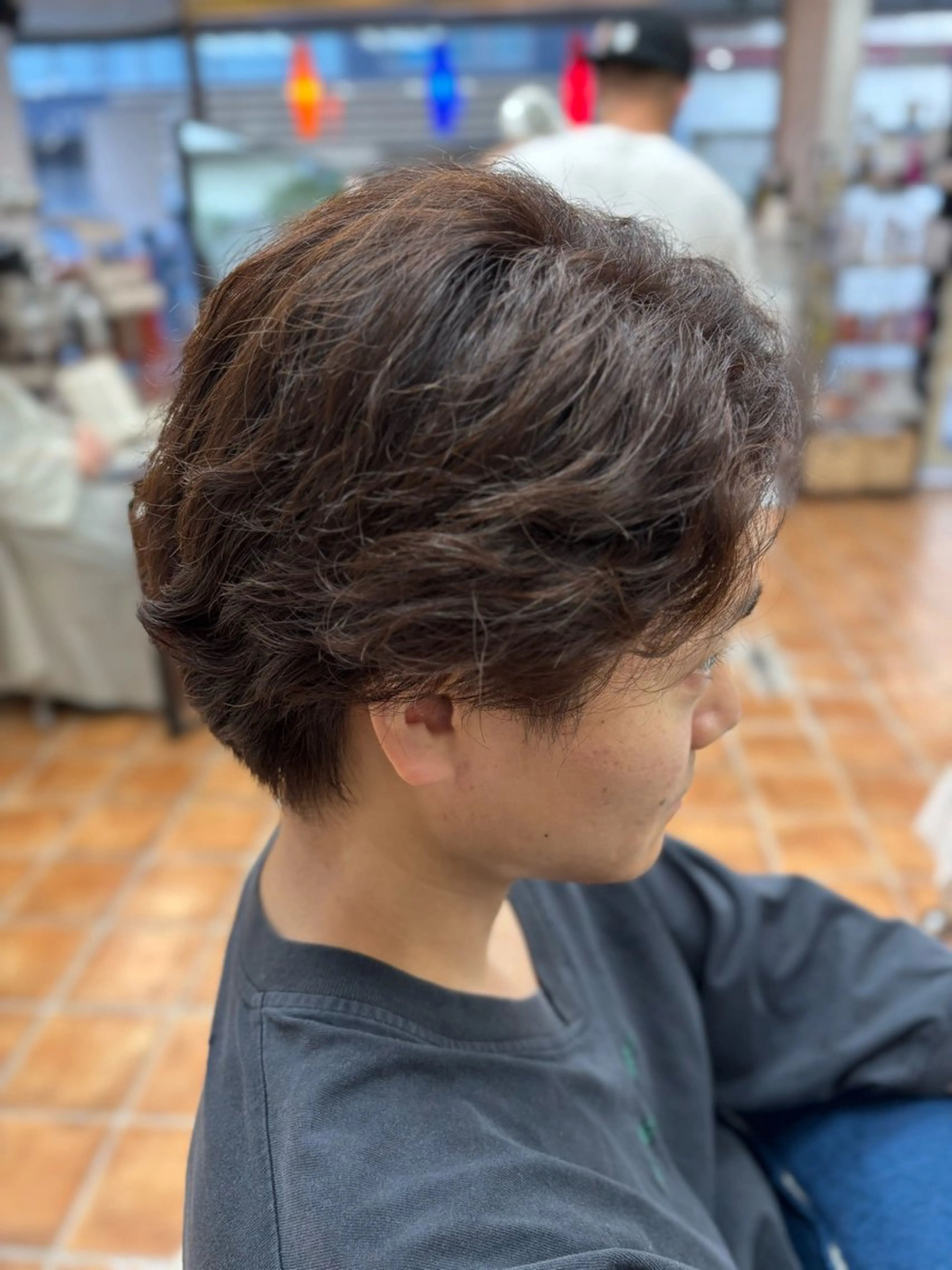 ショート カラー ヘアカラー ヘッドスパ 岡崎 美紀のヘアスタイル