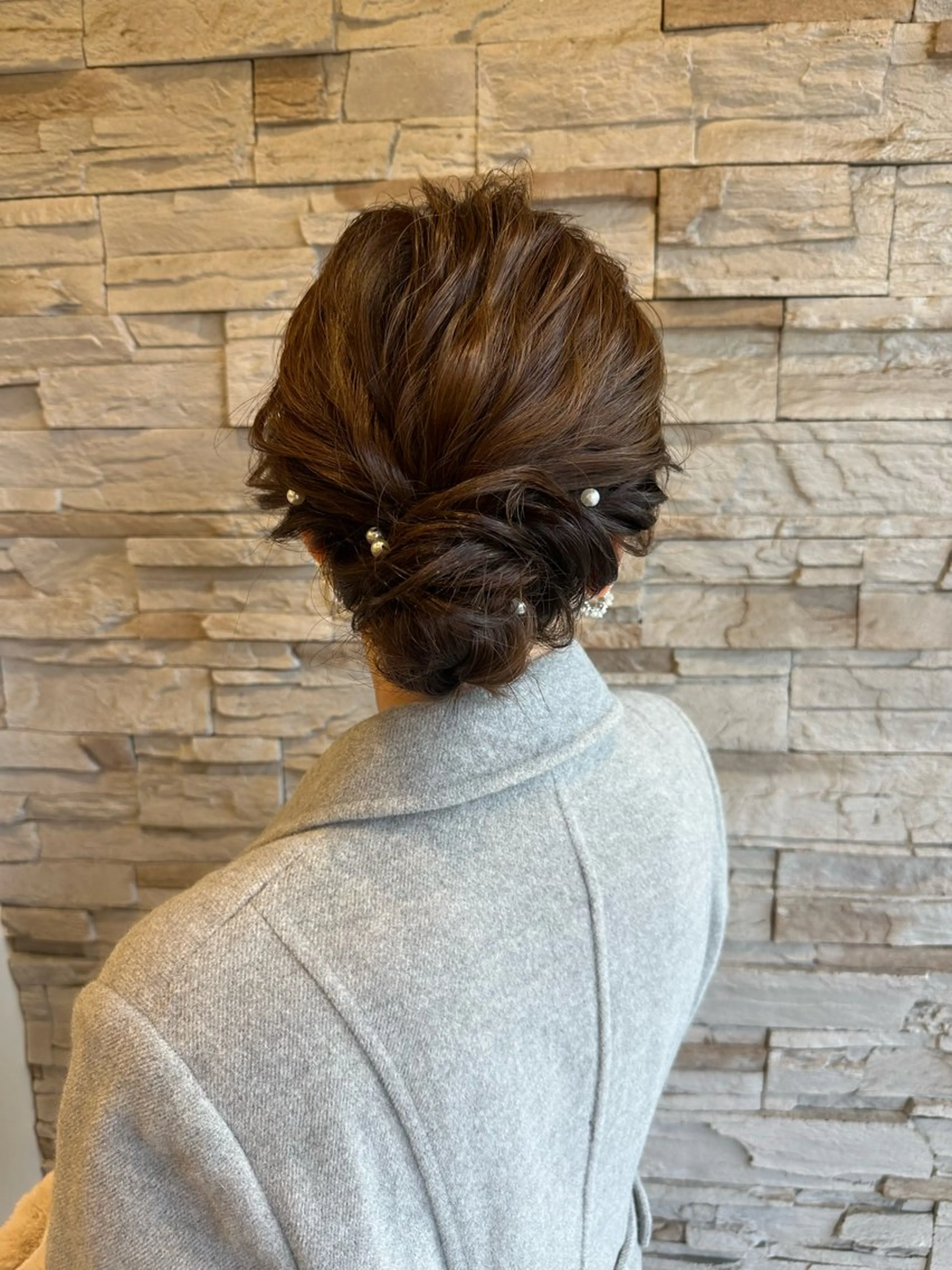 ヘアアレンジ ヘアセット 艶髪/ブリーチなし Wカラー🌺yuiのヘアスタイル