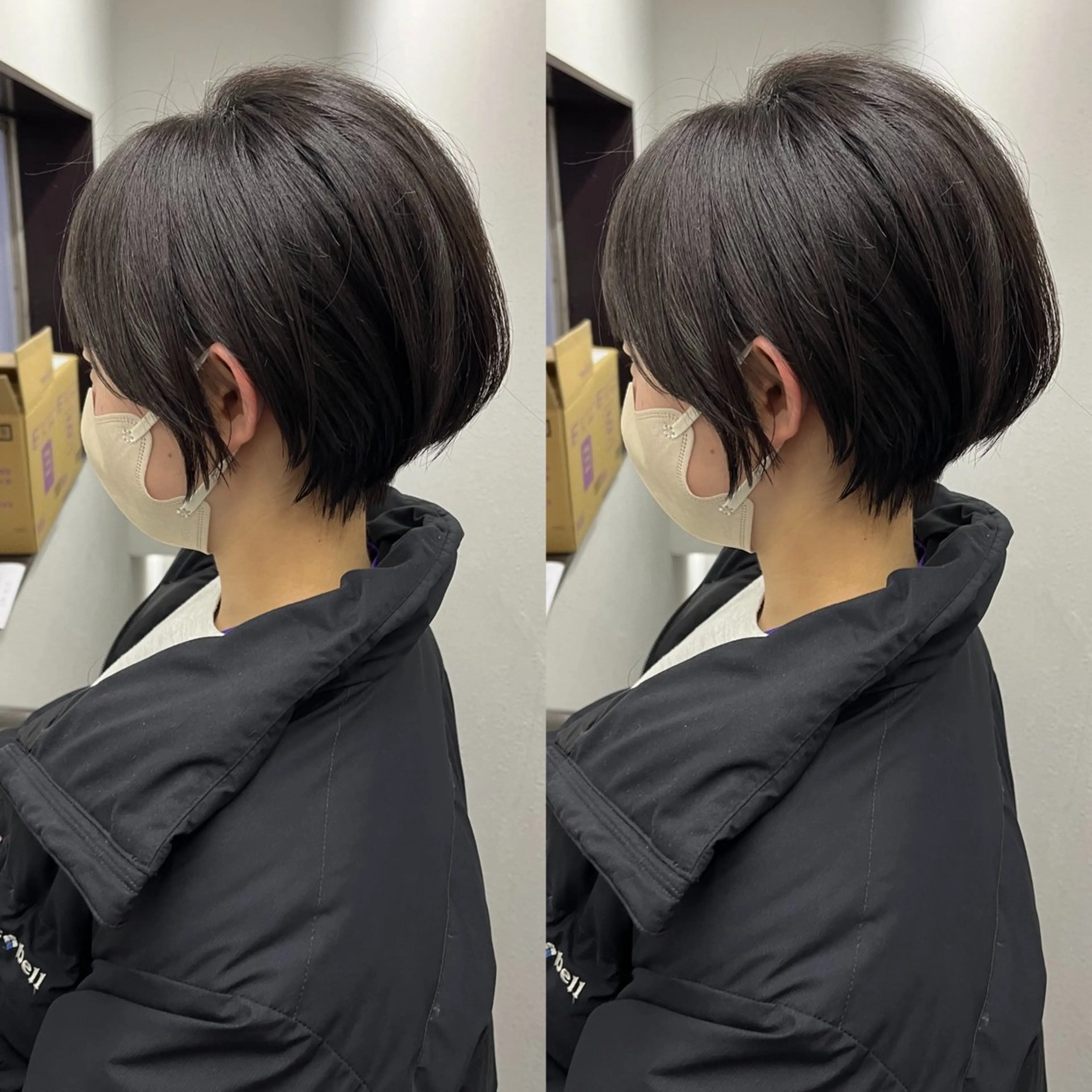 ショート カット ヘアカラー 💗レイヤーショート ボブ艶髪/竜也💗のヘアスタイル