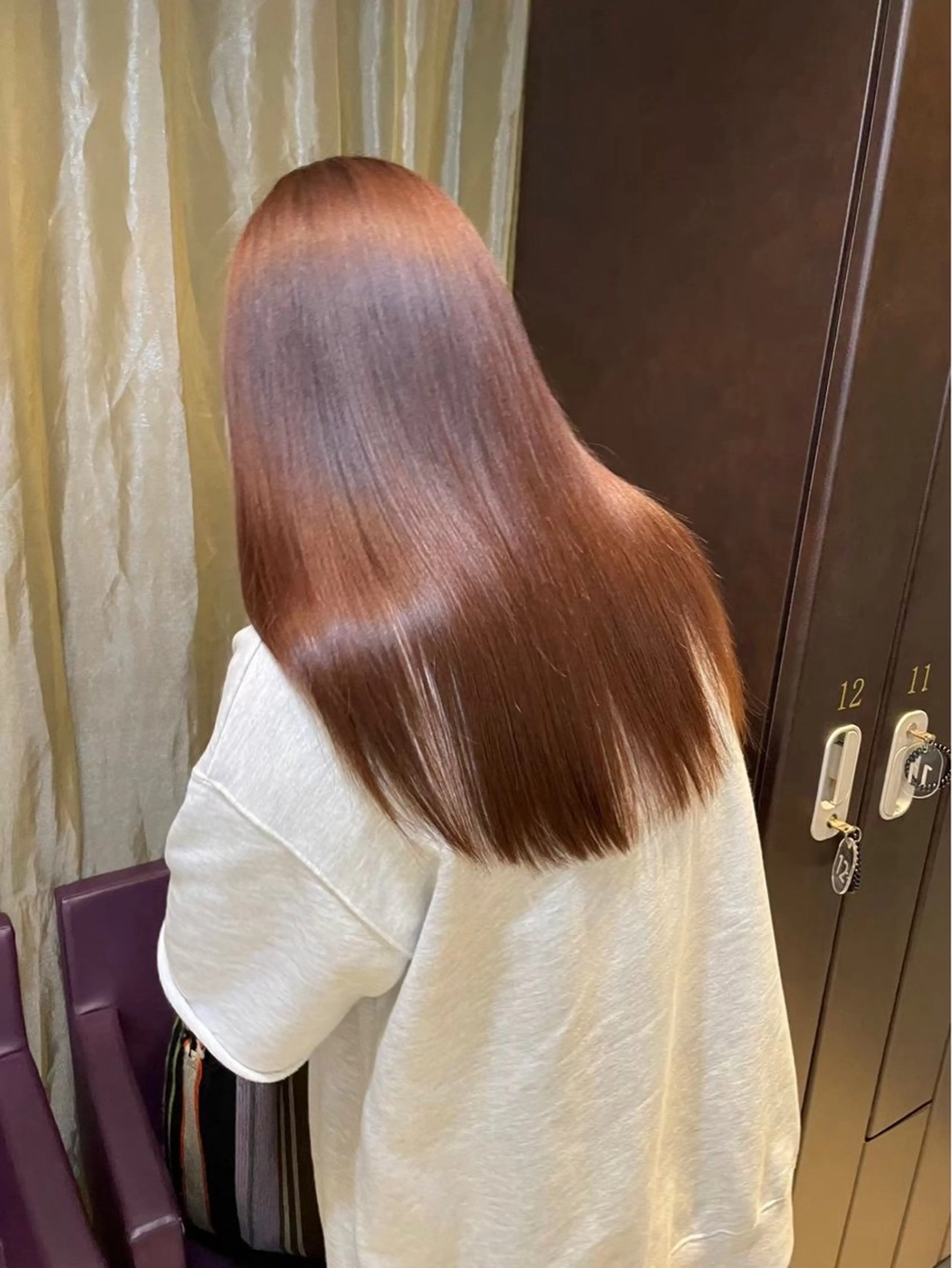 ロング 縮毛矯正 トリートメント こうみょう れいなのヘアスタイル