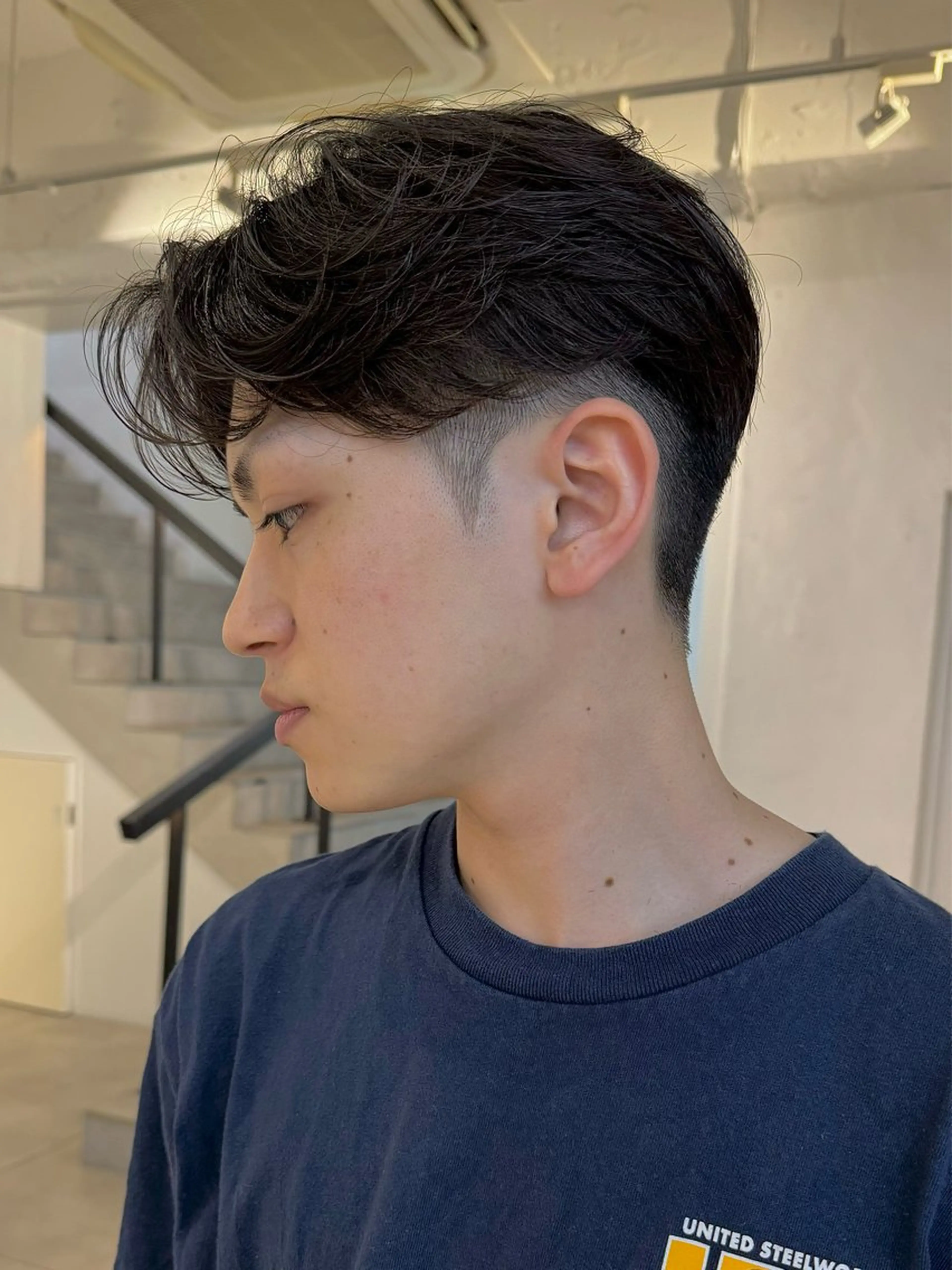 ショート パーマ メンズ カット パーマ 🇰🇷カルマパーマ kaito🇰🇷のヘアスタイル