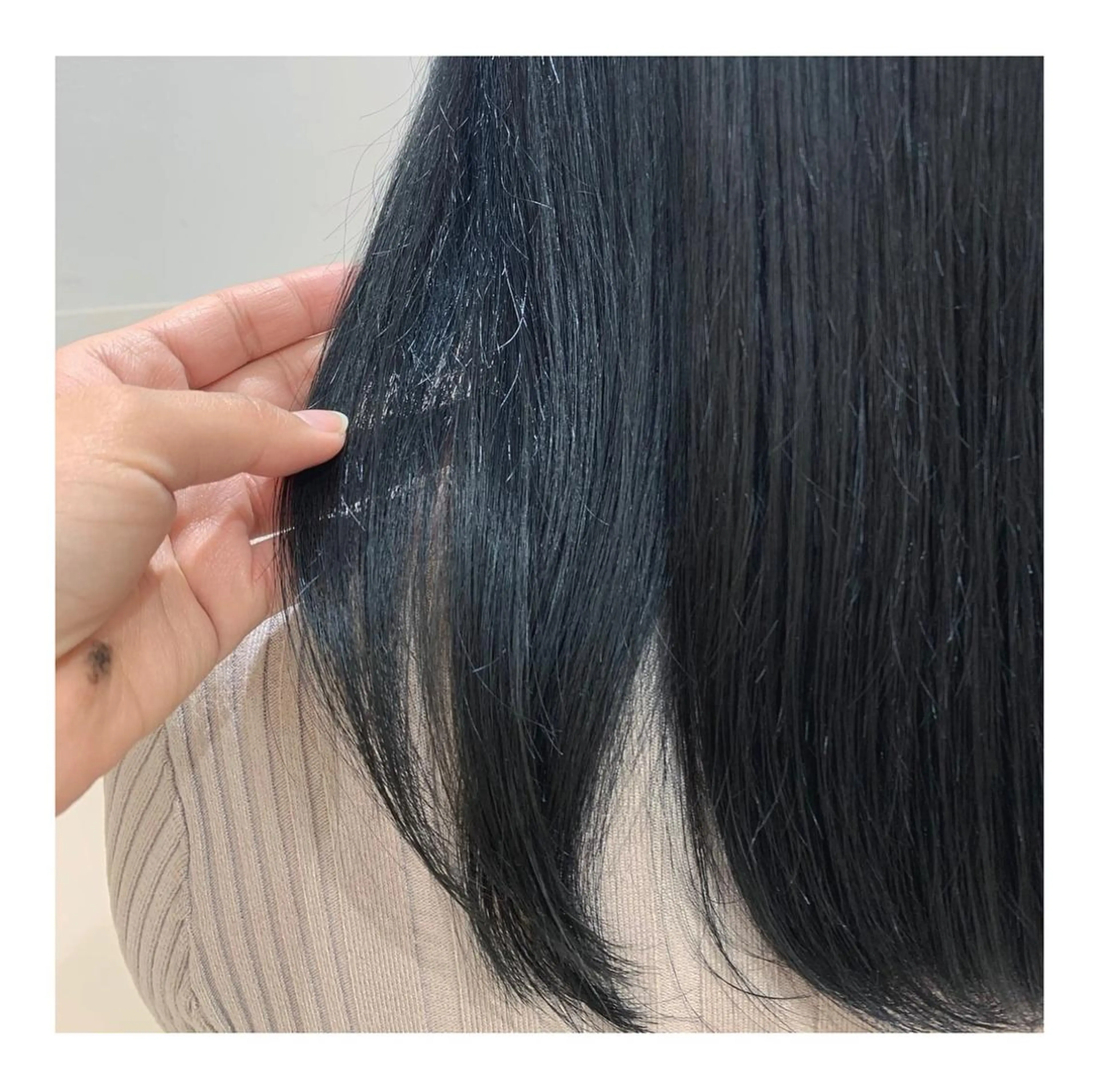 カラー ブルーカラー 韓国ヘア 🎀中川綾乃🎀のヘアスタイル