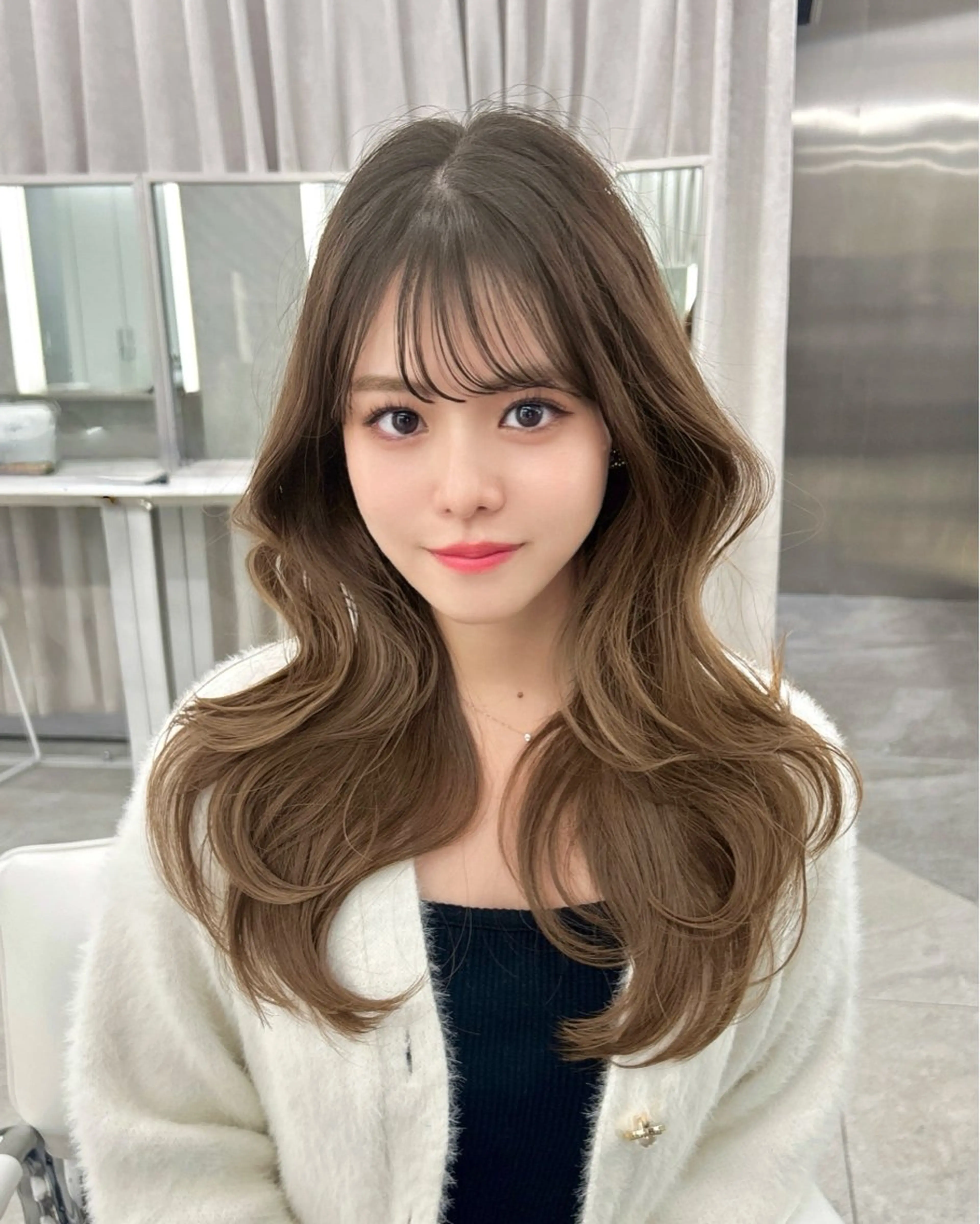 ロング 韓国顔まわり/前髪 /レイヤー/いつきのヘアスタイル