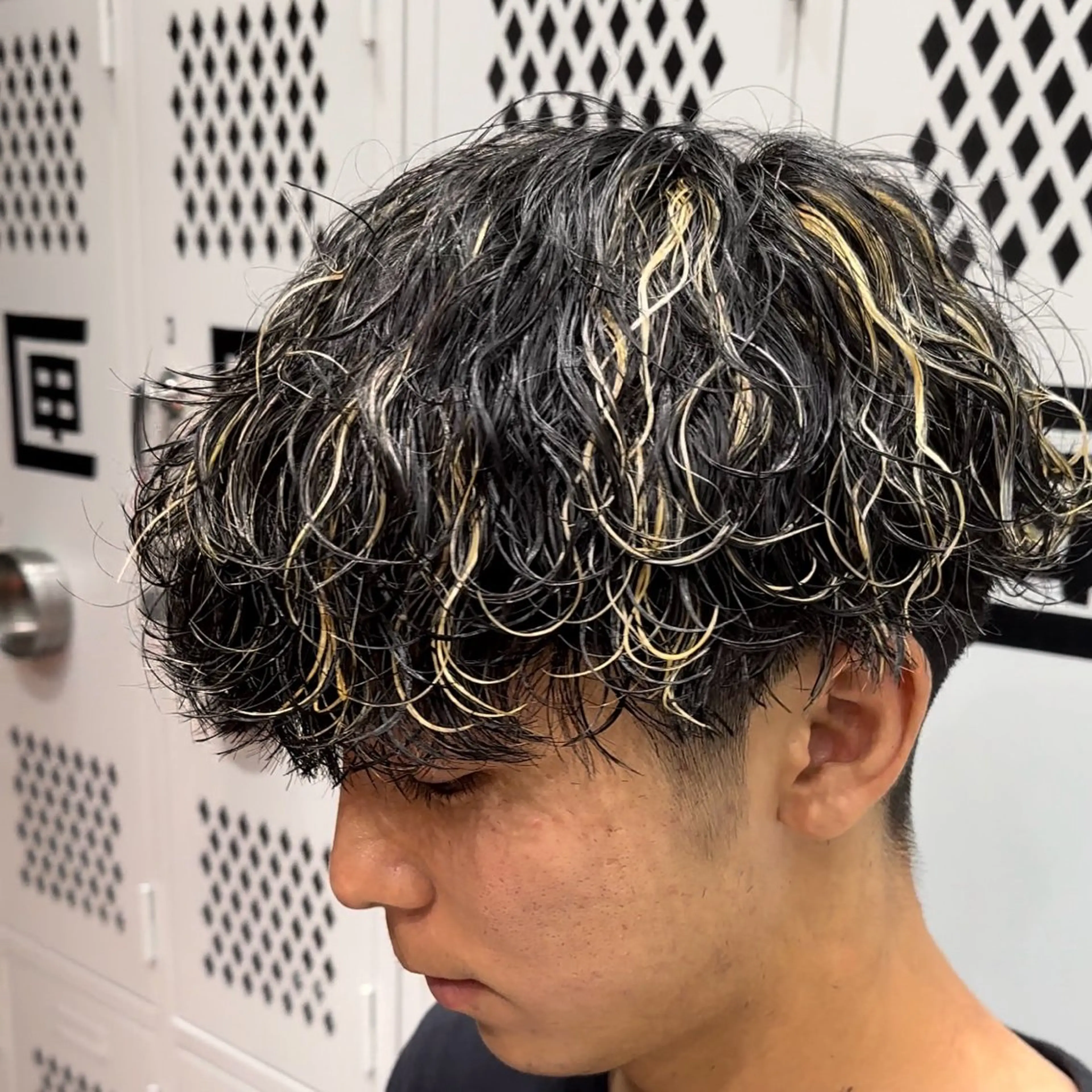 カラー パーマ メンズ 当日予約⭕️ fifth渋谷太田のヘアスタイル