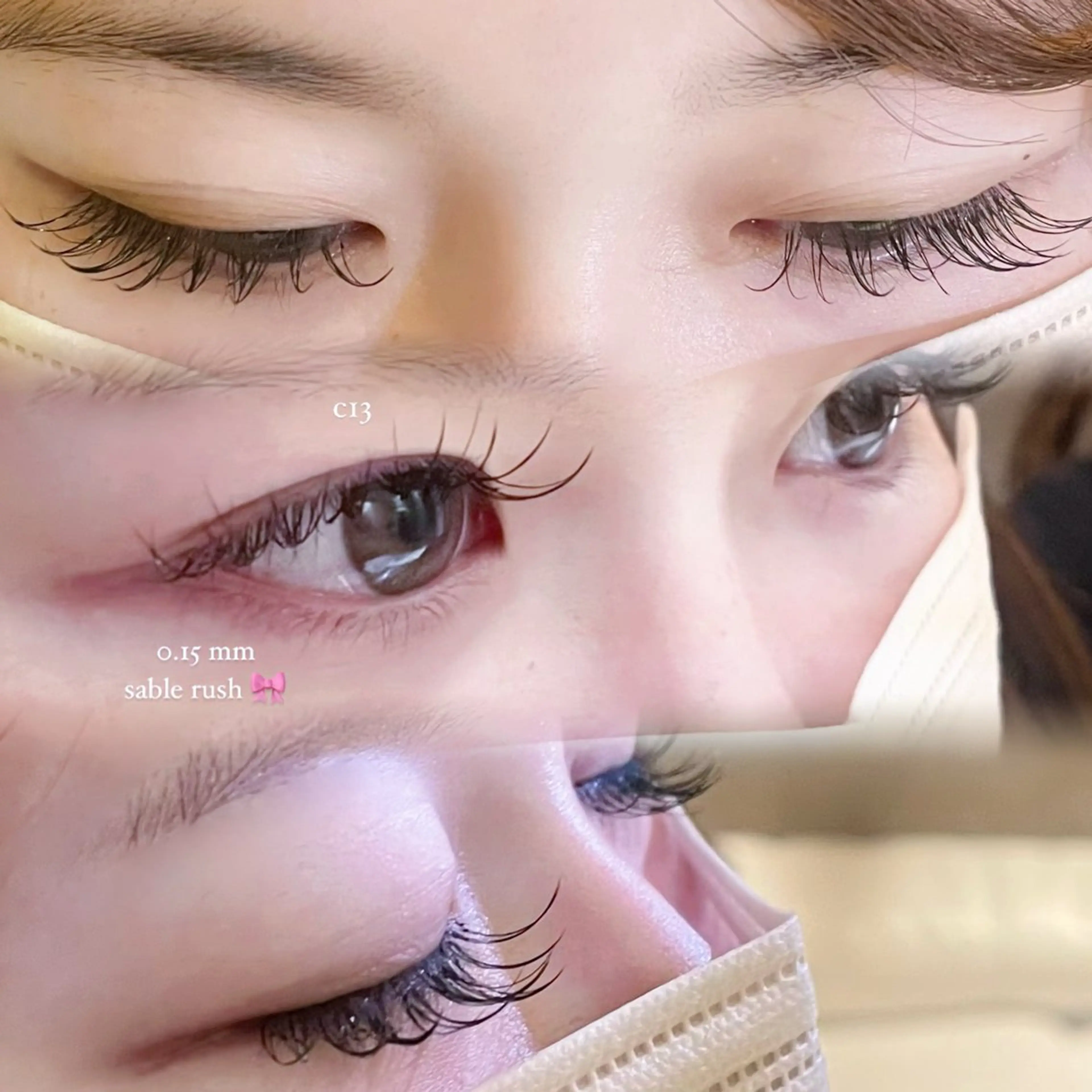 minimo限定価格🎀 「 初回オフ·コーティング付き 」高品質セーブル毛100本 ♡の写真