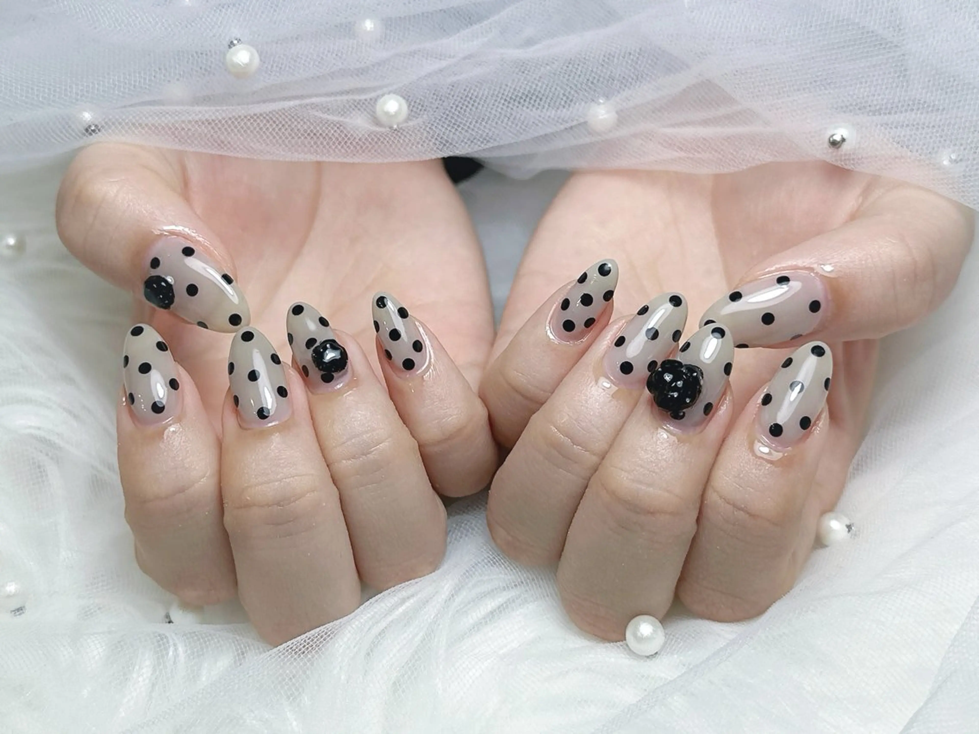 ネイル ドット 【Eclat ｴｸﾗ】nail＆beauty所属・Eclat〔ｴｸﾗ〕 MOEKA𝜗𝜚*のネイルデザイン