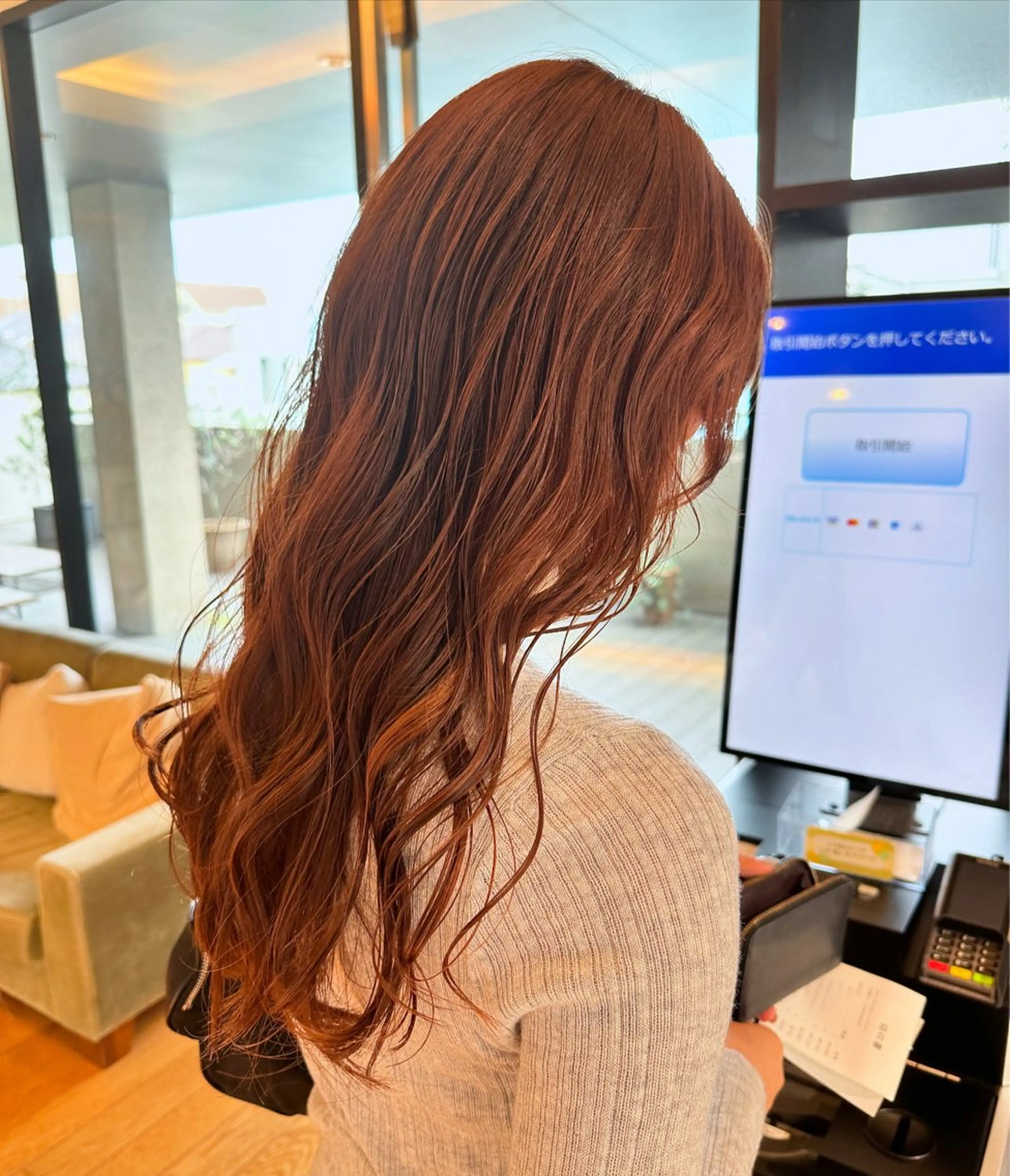 ロング カラー カット ヘアカラー トリートメント hibiki/セット /透明感カラーのヘアスタイル