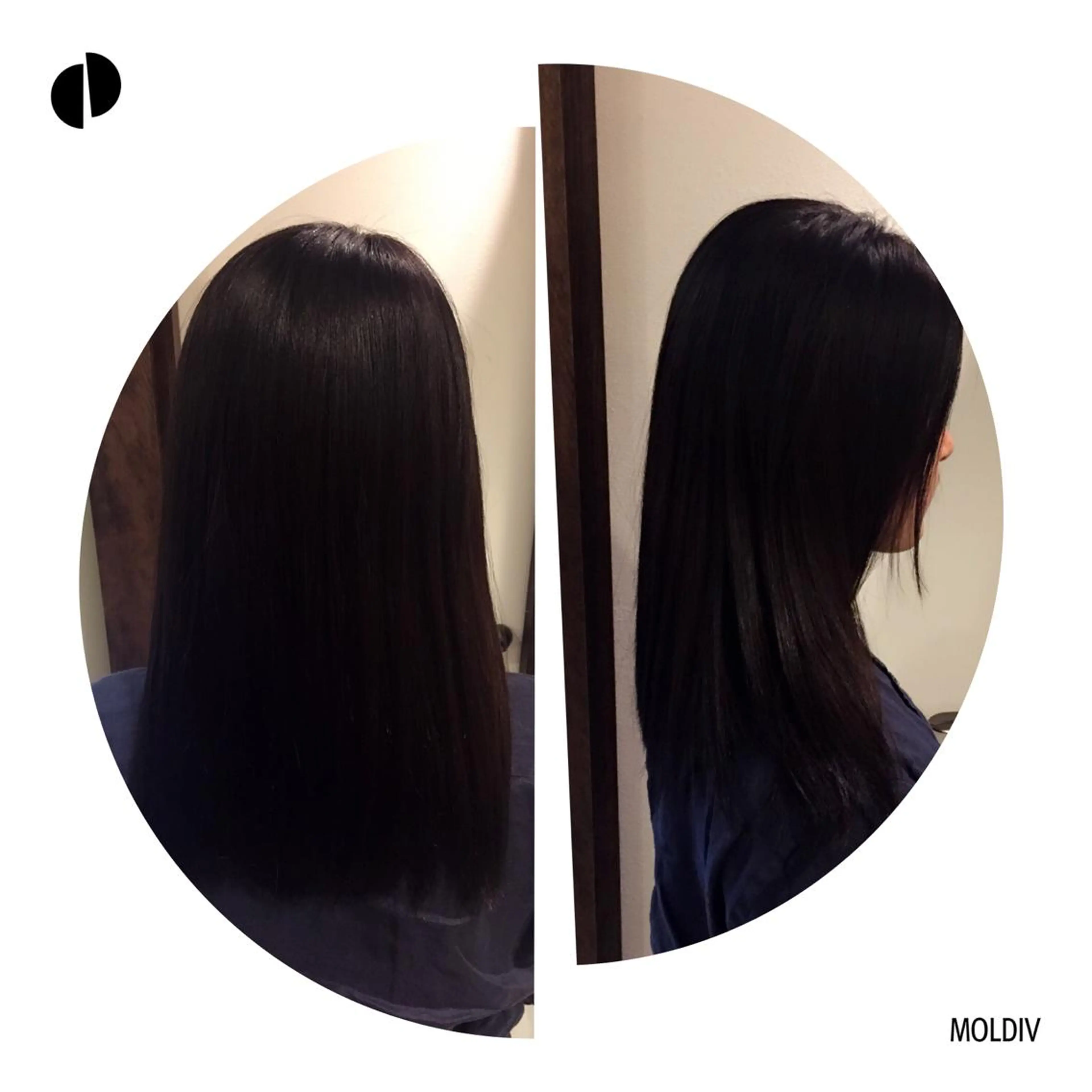 セミロング カラー 黒髪 ✨縮毛矯正✨髪質改善 ナカシマ ユミのヘアスタイル