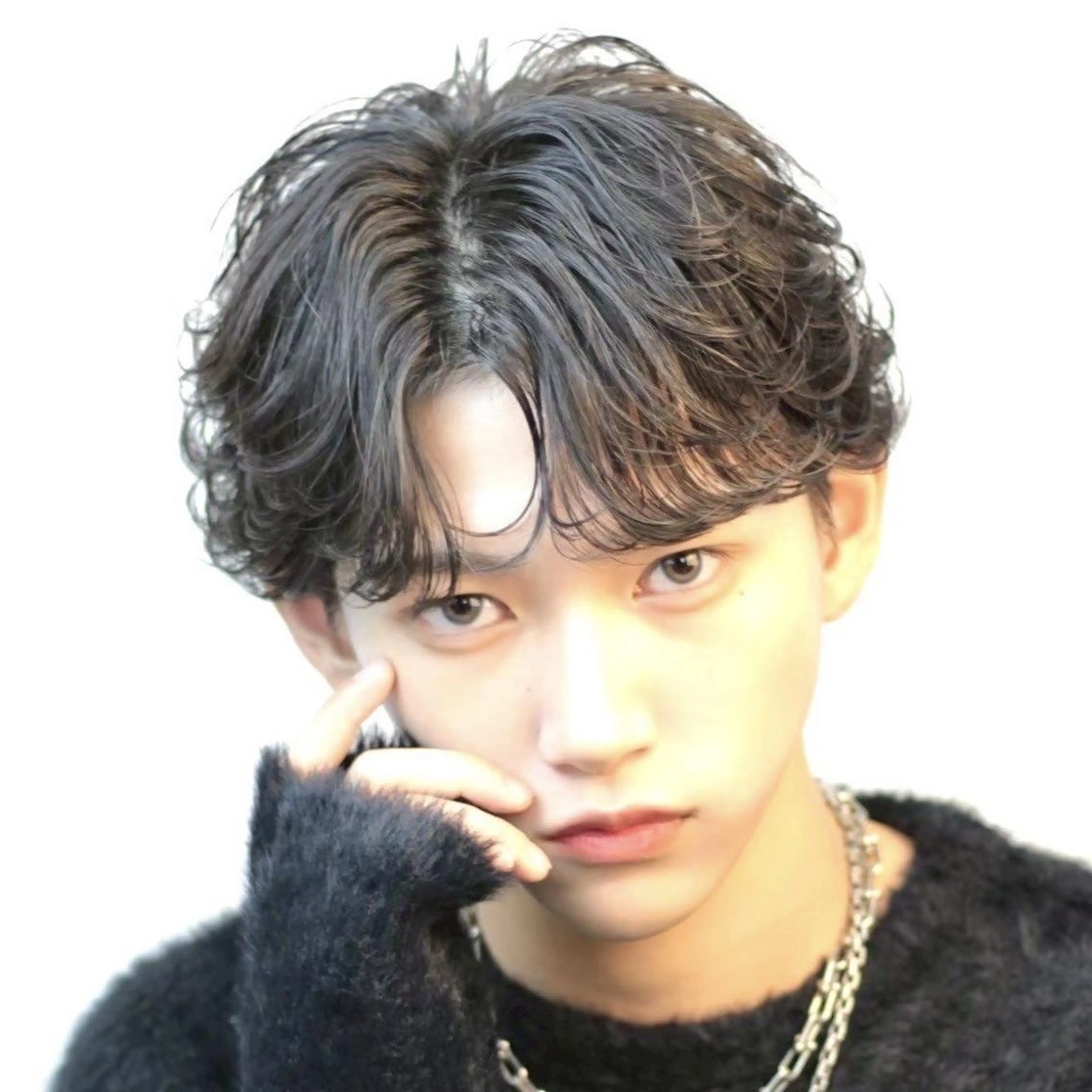 【🥇人気No1メニュー🥇】選べるパーマ🔥メンズカット＋パーマ🔥シャドウ,フェザーなど🔥【ミニモ学割/韓国】の写真