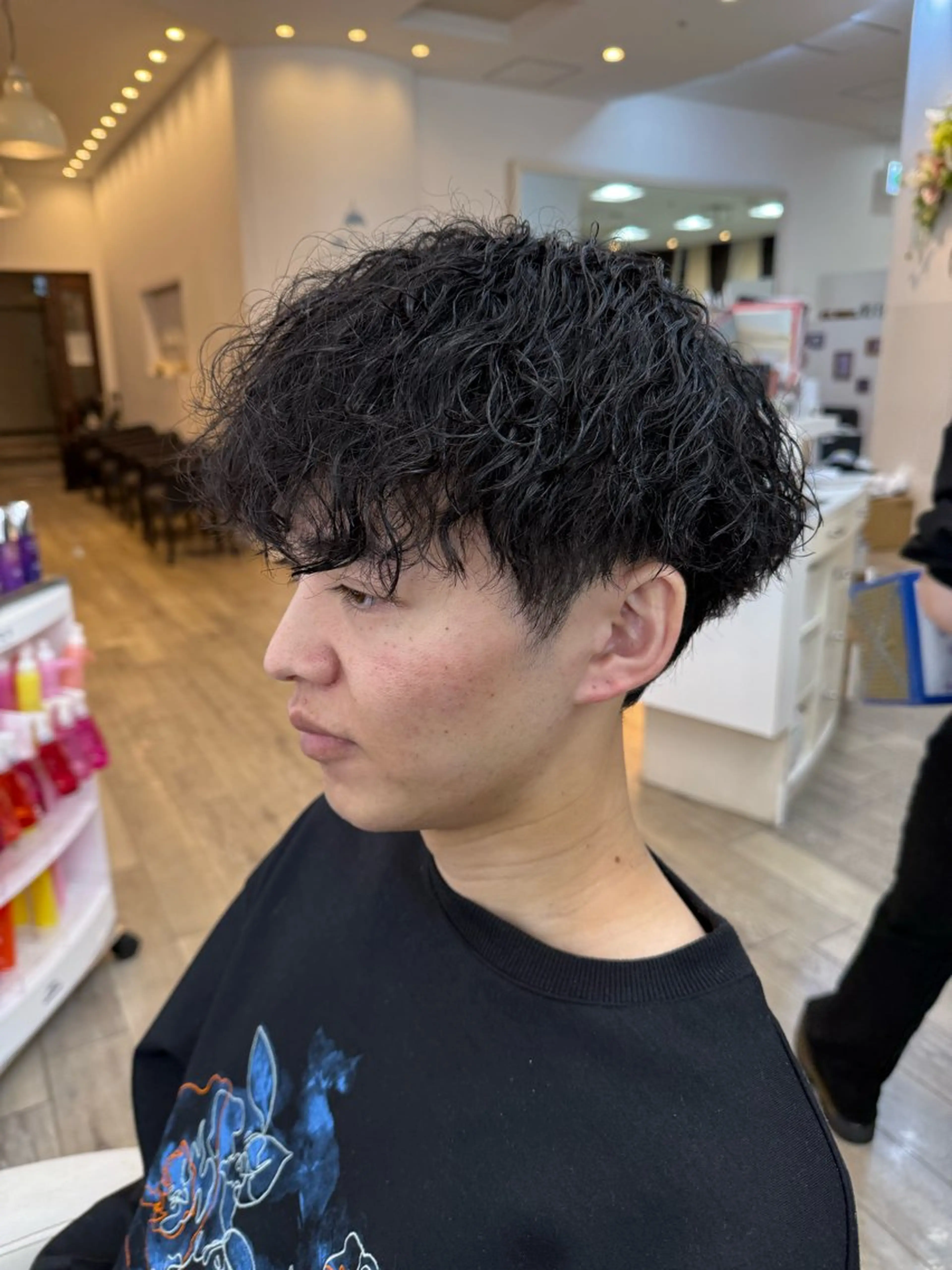 ショート パーマ メンズ カット パーマ 市川 博紀 副店長のヘアスタイル