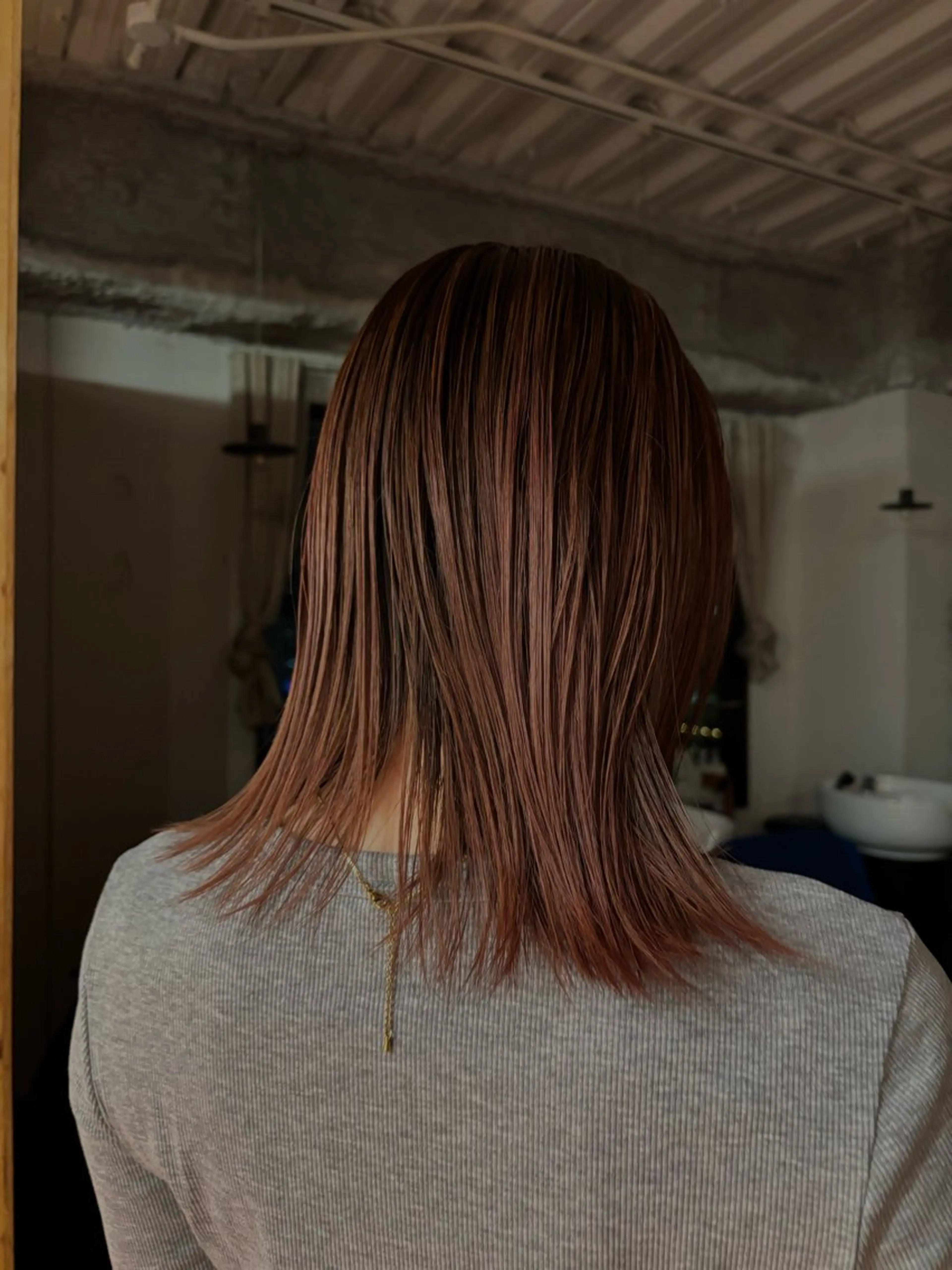 ミディアム カラー ブリーチ Chikashitsu所属・Ren /北堀江のヘアスタイル