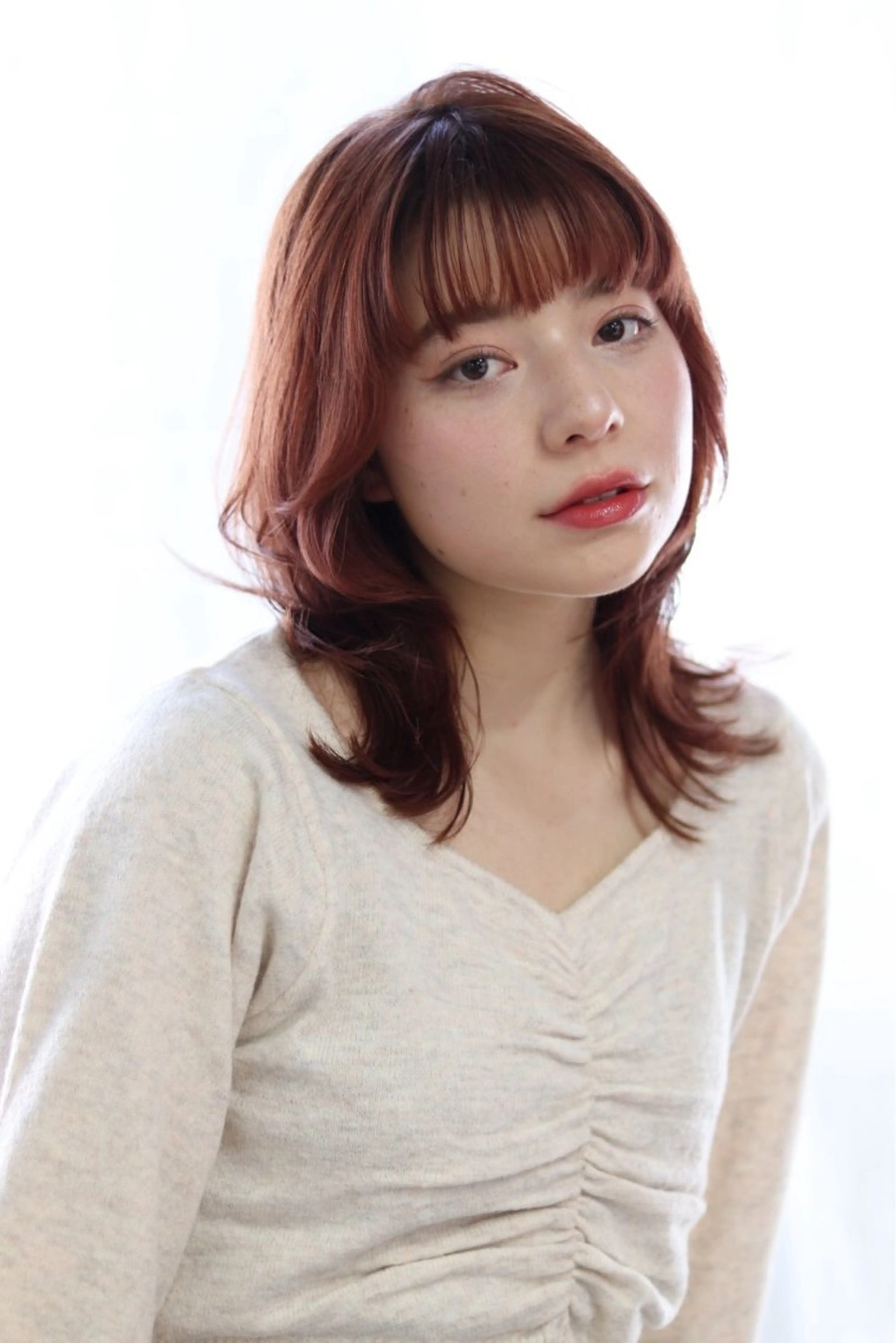 ミディアム ツヤ感カラー🎀 本美冴のヘアスタイル