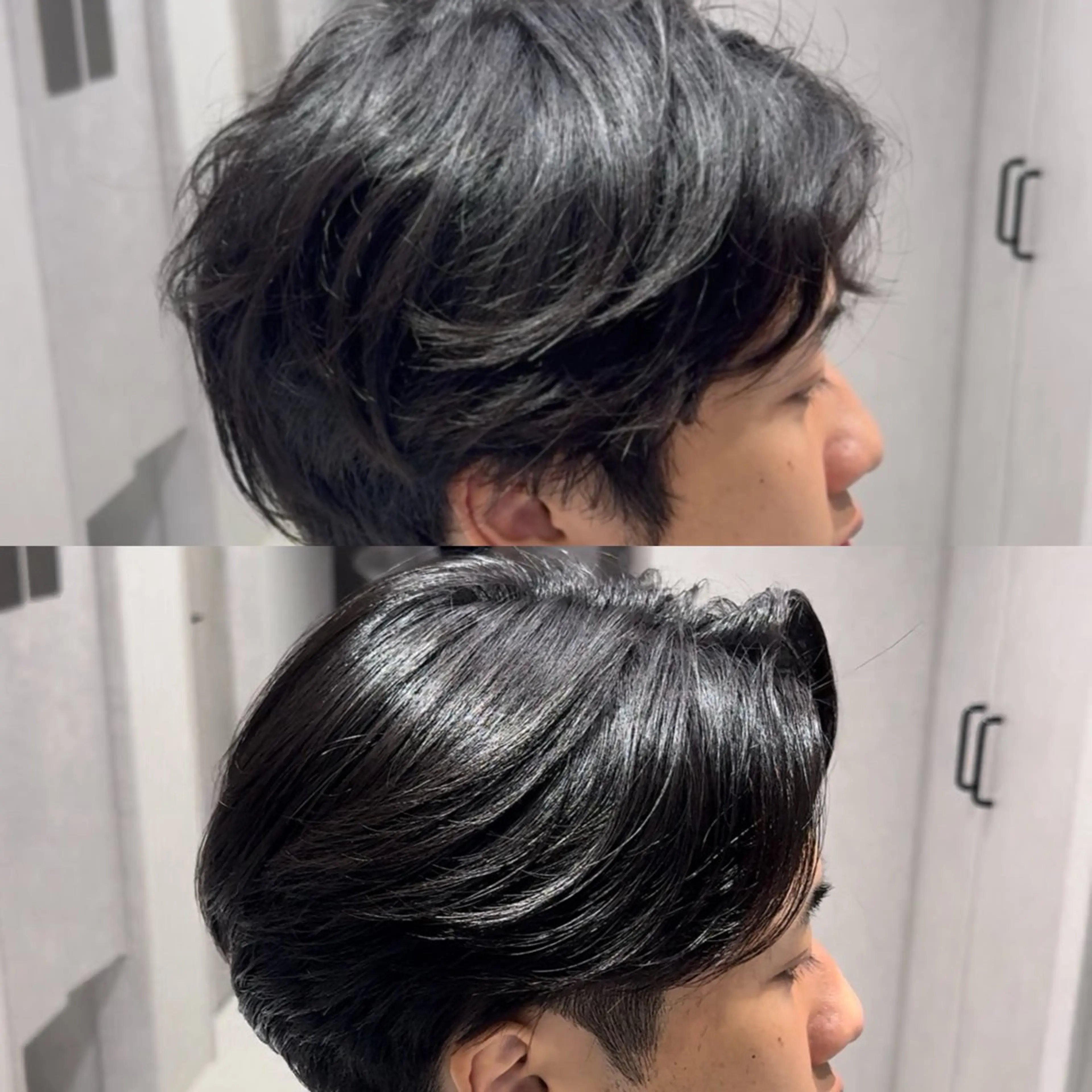 パーマ メンズ 縮毛矯正 ストレートパーマ カット 縮毛矯正 曲がる縮毛/カルマパ ーマ/池袋/横村大全のヘアスタイル