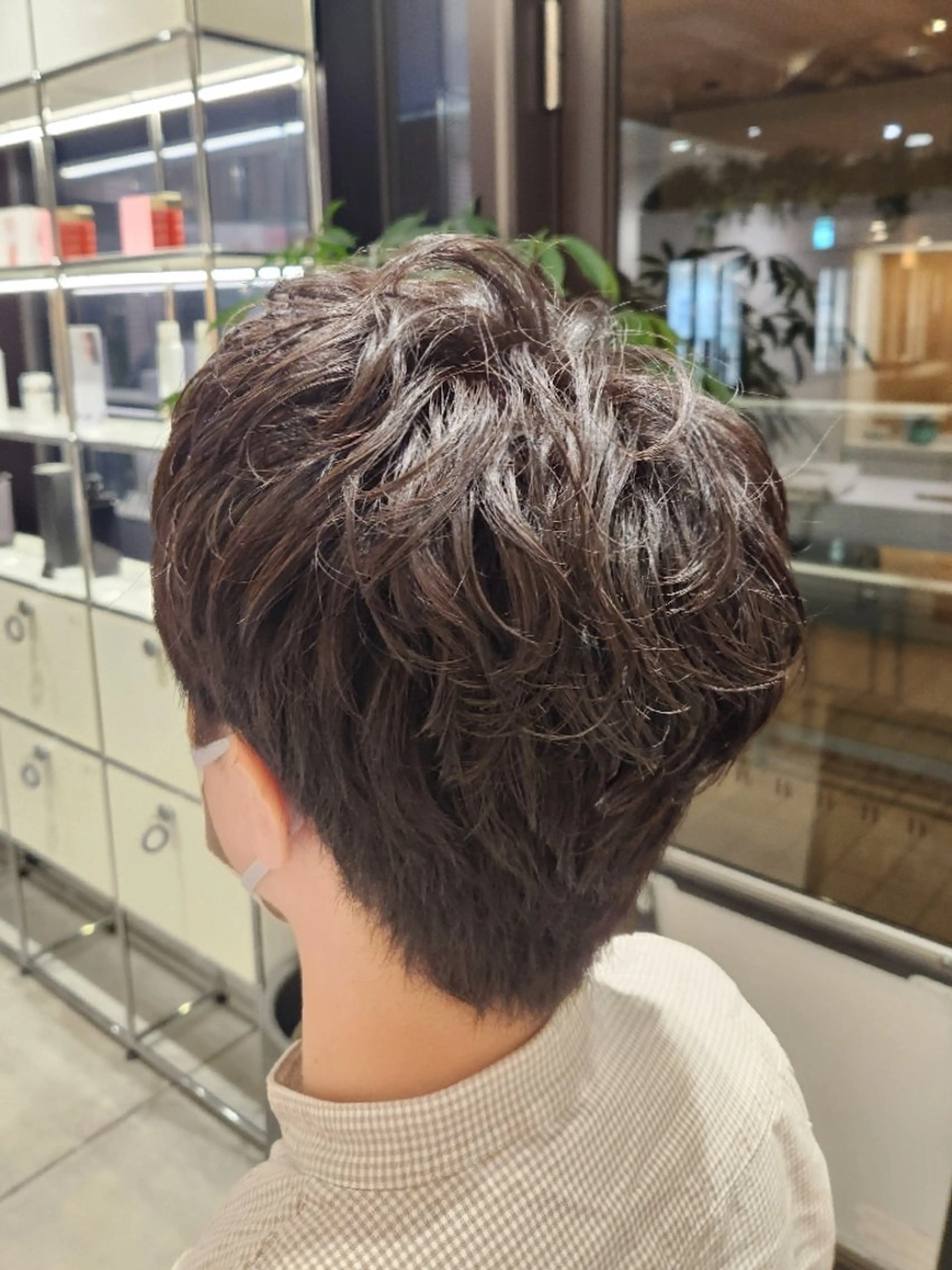 パーマ メンズ パーマ 💜艶髪カラー💜 🎶富川美希🎶のヘアスタイル