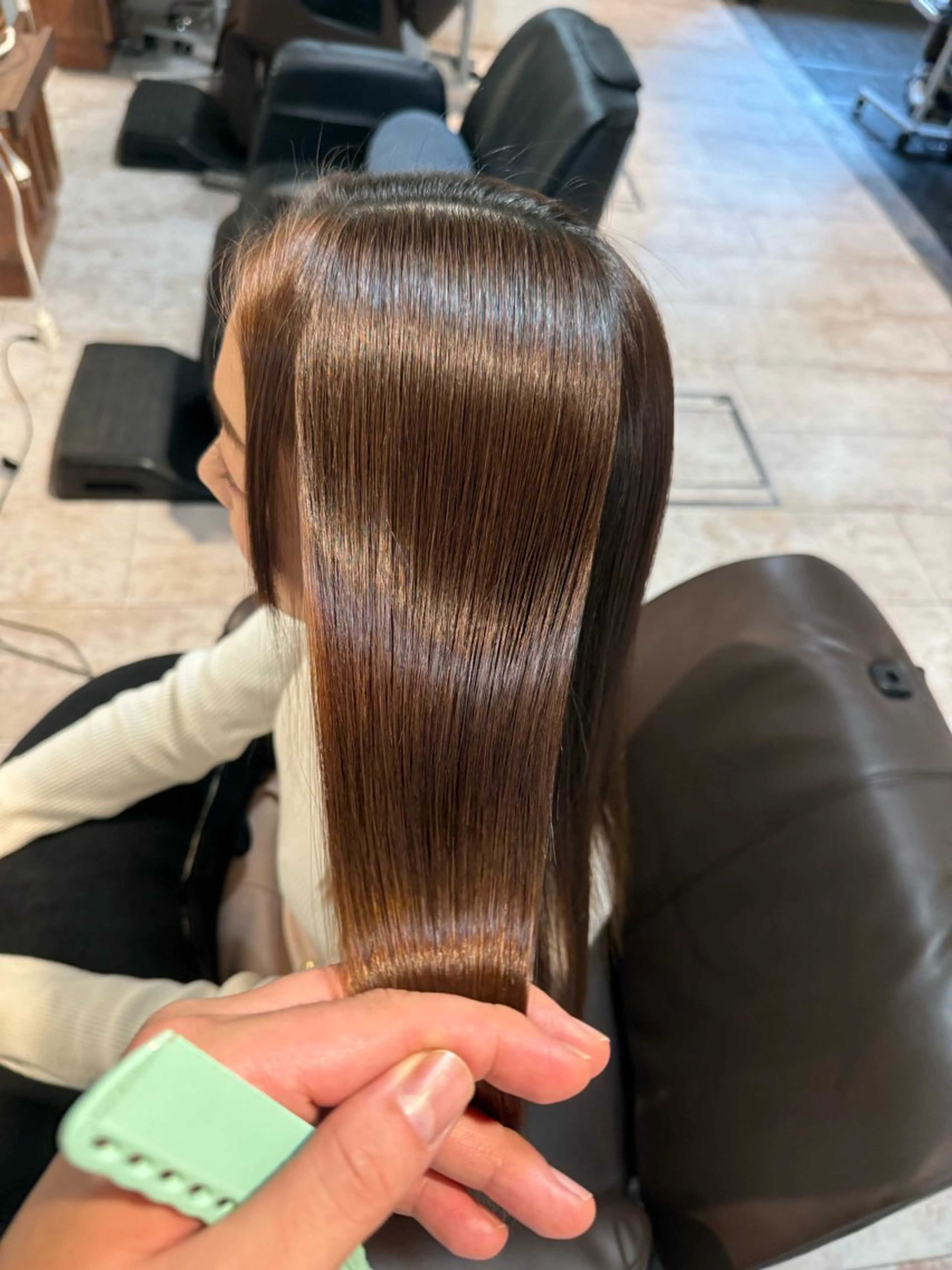 ロング カット 縮毛矯正 トリートメント 髪質改善/縮毛矯正 砂原一博のヘアスタイル