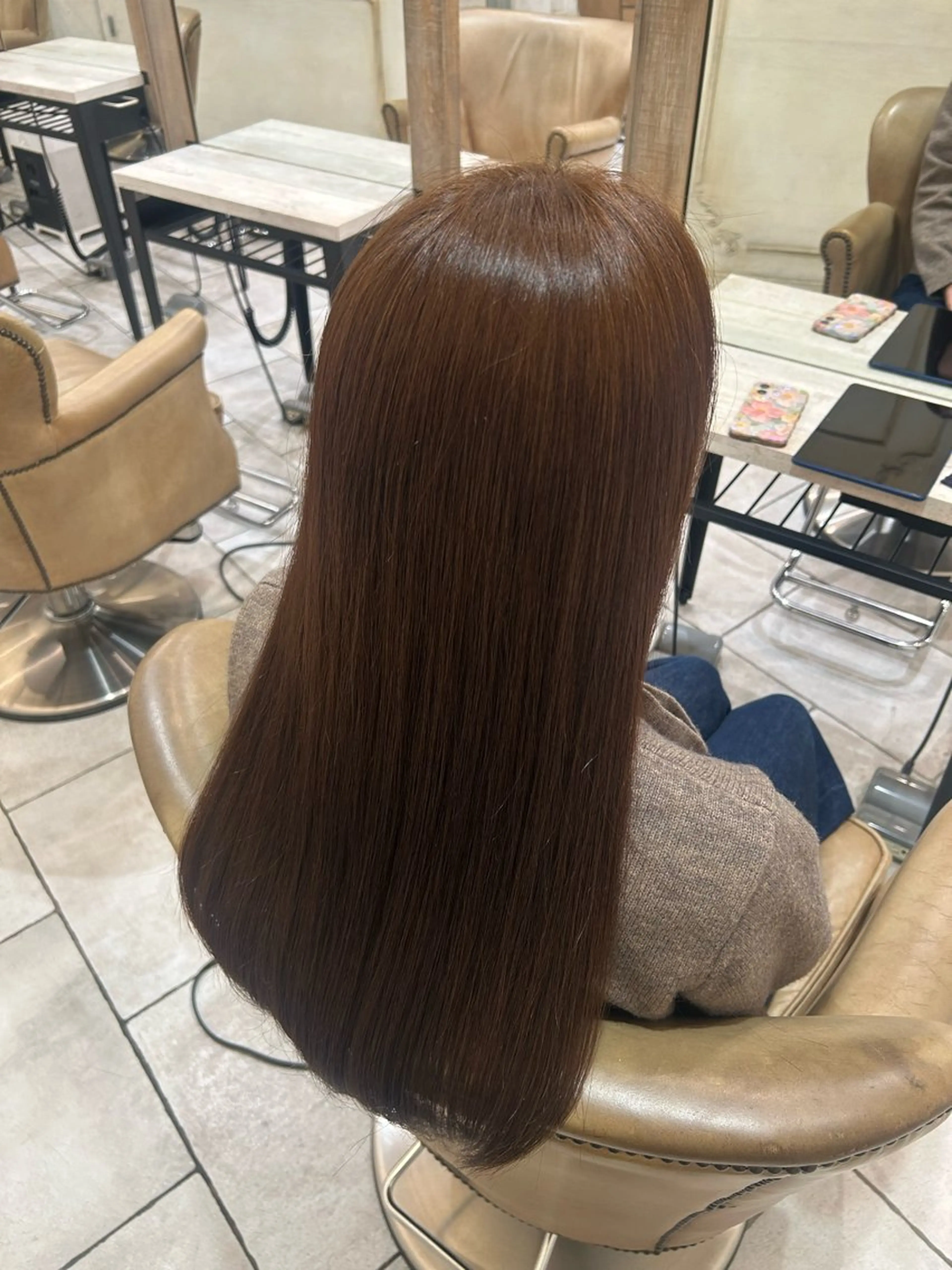 ロング カラー ヘアカラー 田中 らなのヘアスタイル