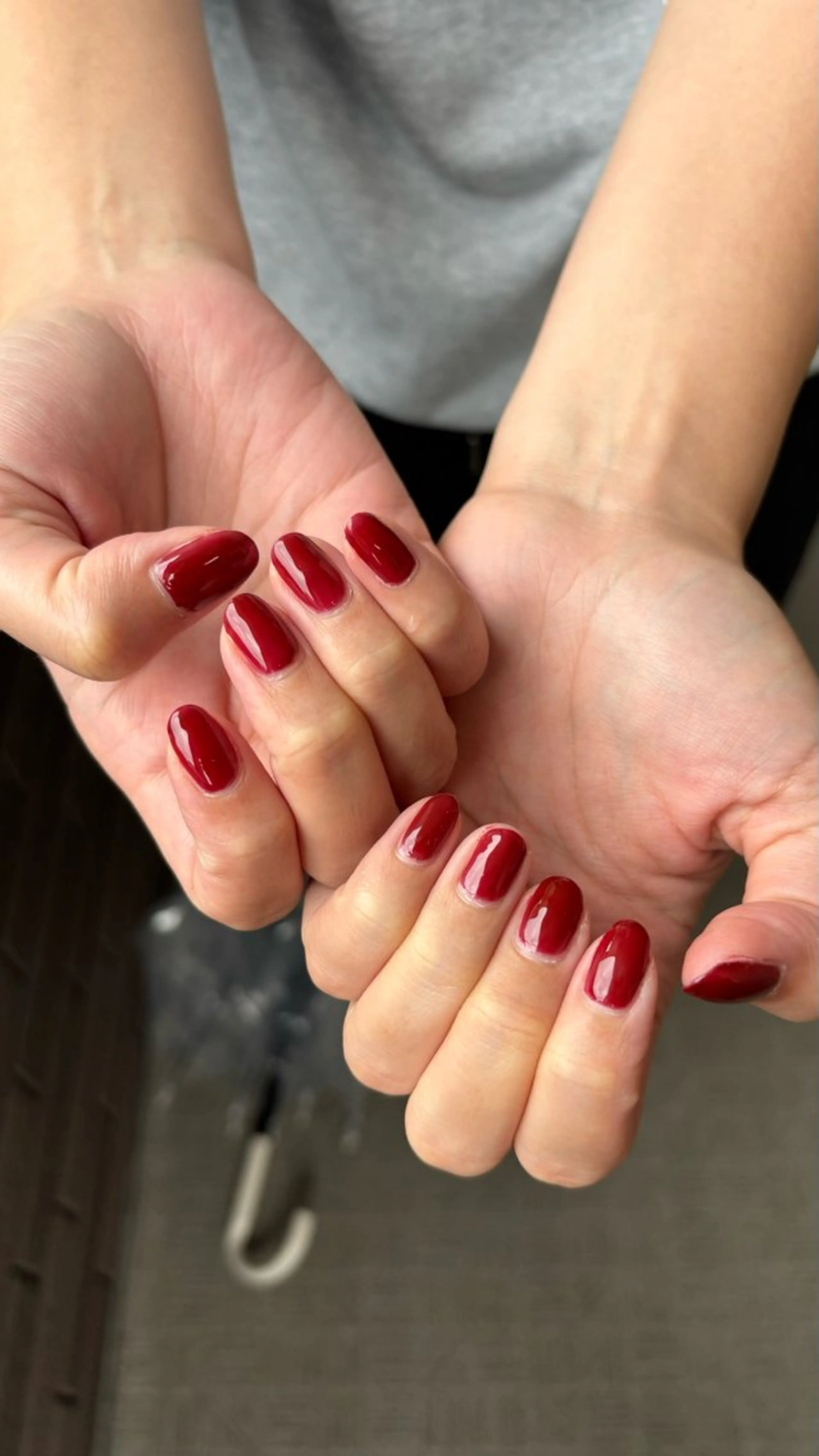 ネイル ボルドー ワンカラーネイル シンプルネイル ꒰ঌheaven໒꒱ chieのネイルデザイン