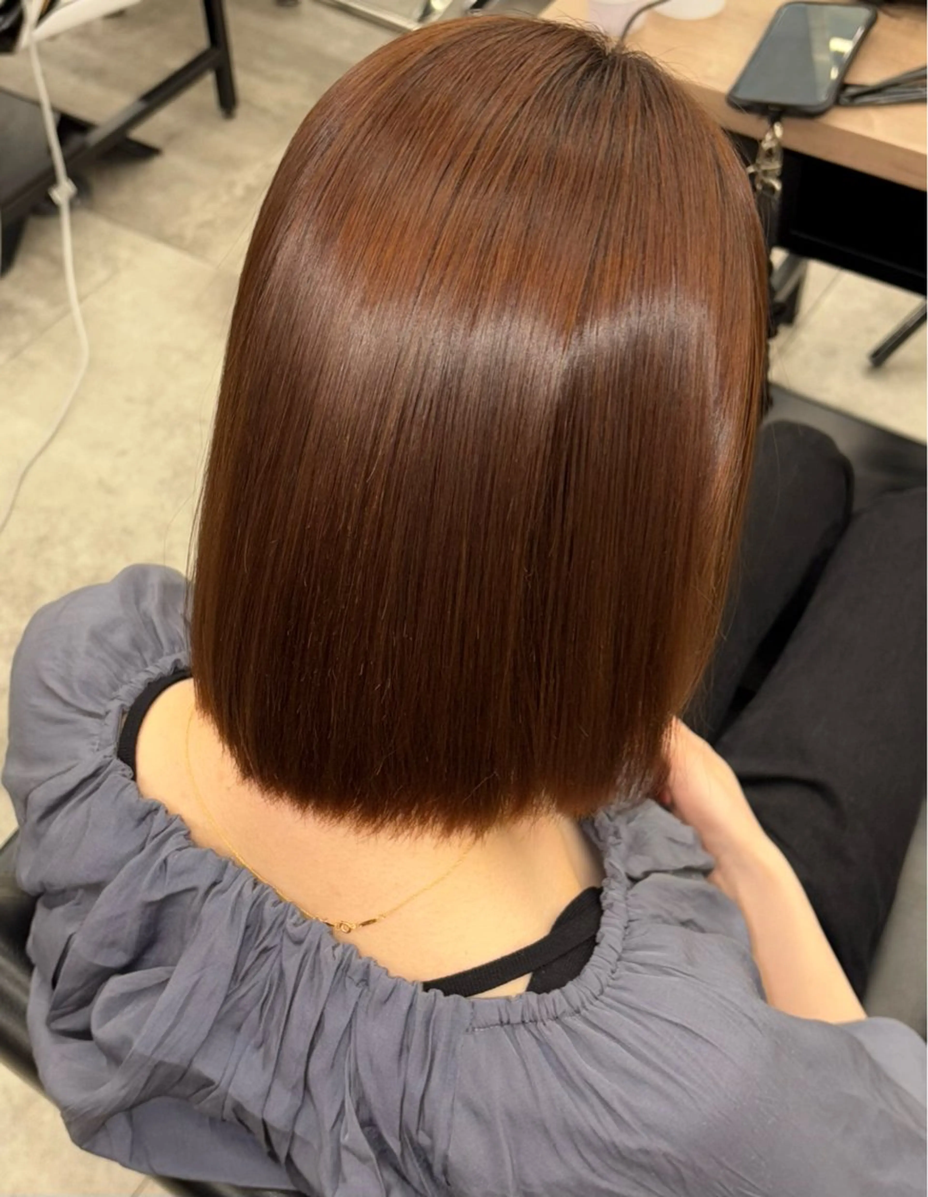 ミディアム ボブ 髪質改善 トリートメント 艶髪/トリートメント /透明感🍒YUAのヘアスタイル