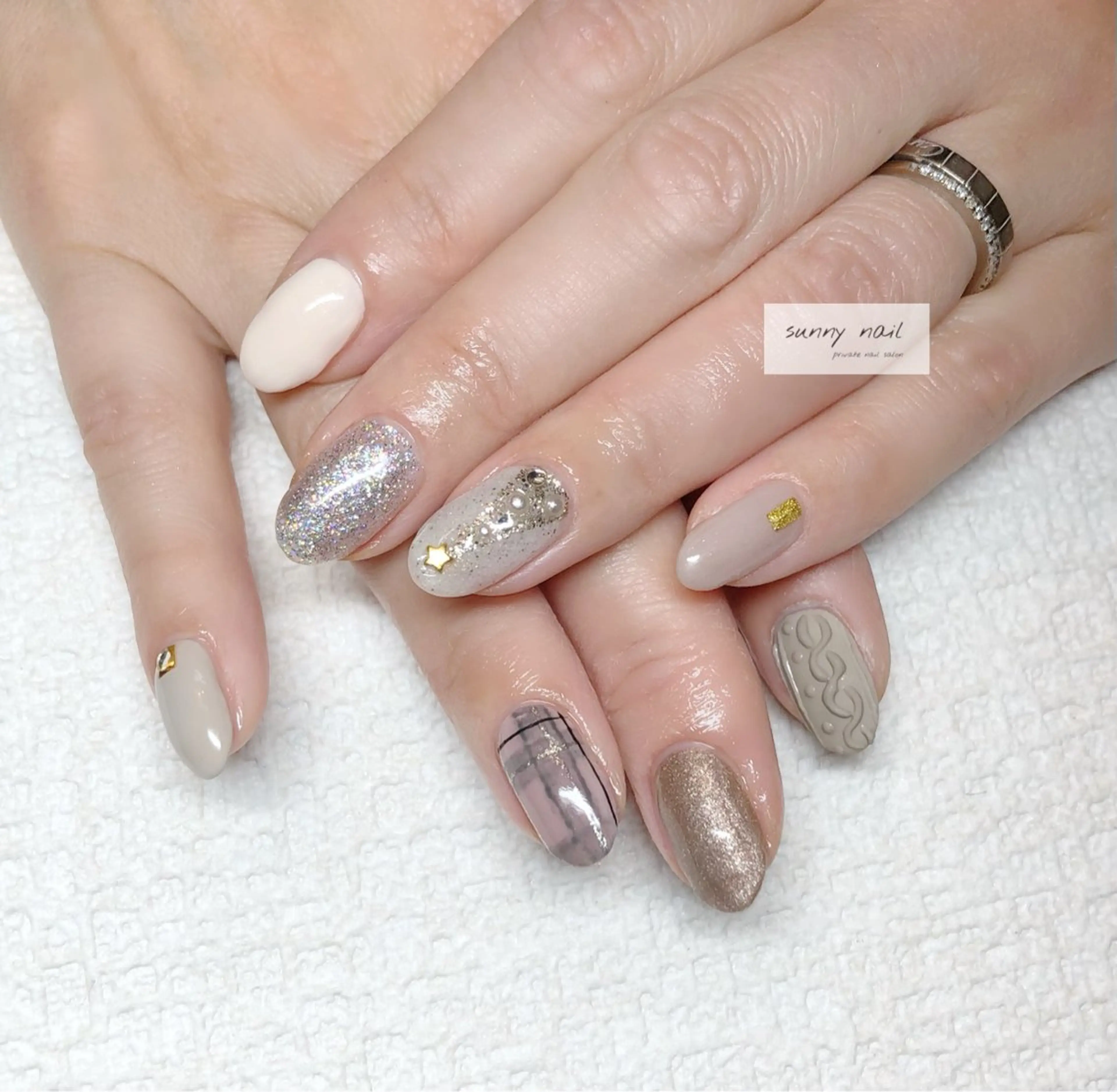 ネイル マグネットネイル sunny nailのネイルデザイン