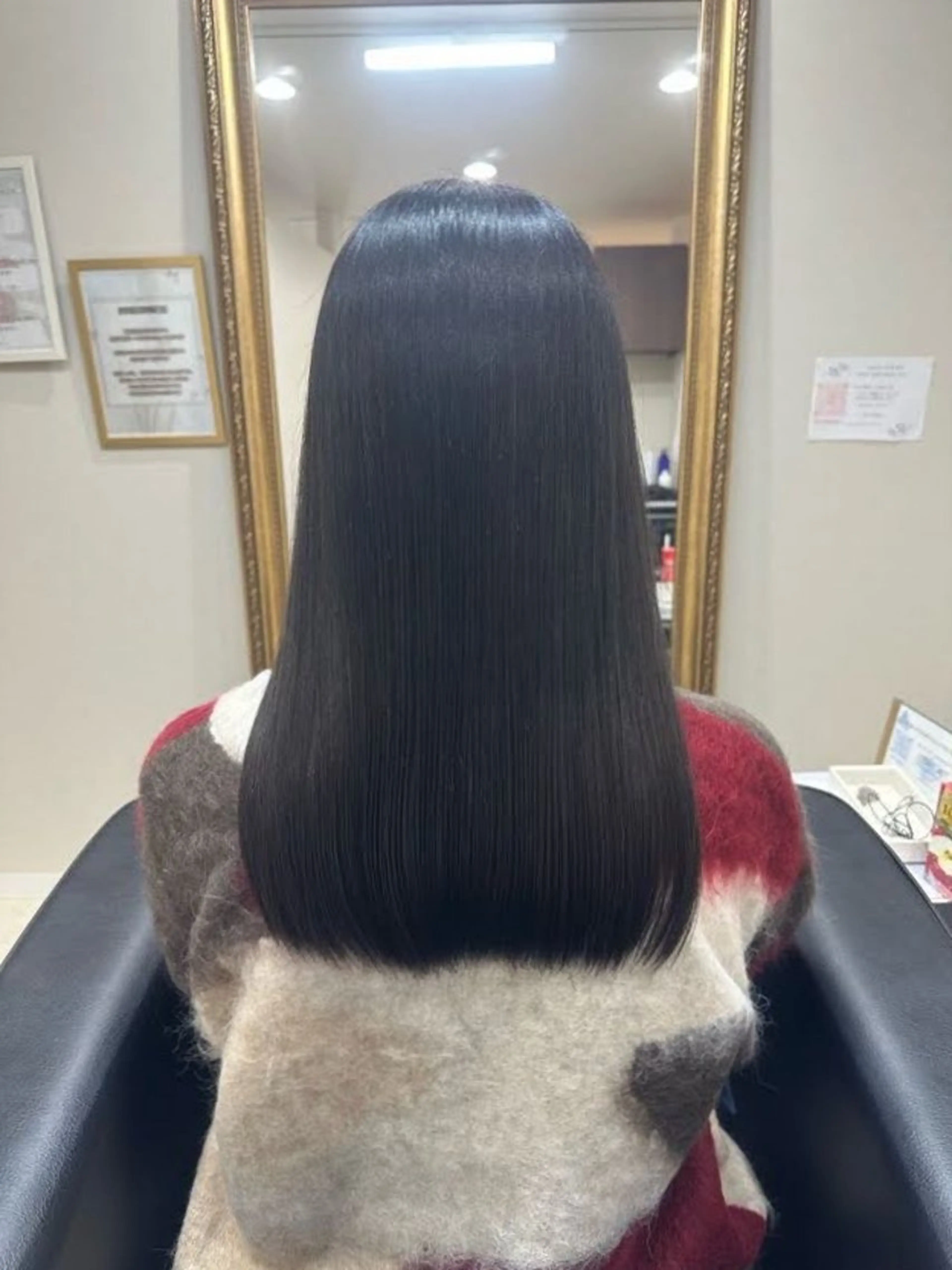 セミロング カラー ブルーカラー グレージュ カット ヘアカラー トリートメント fee 北千住のヘアスタイル