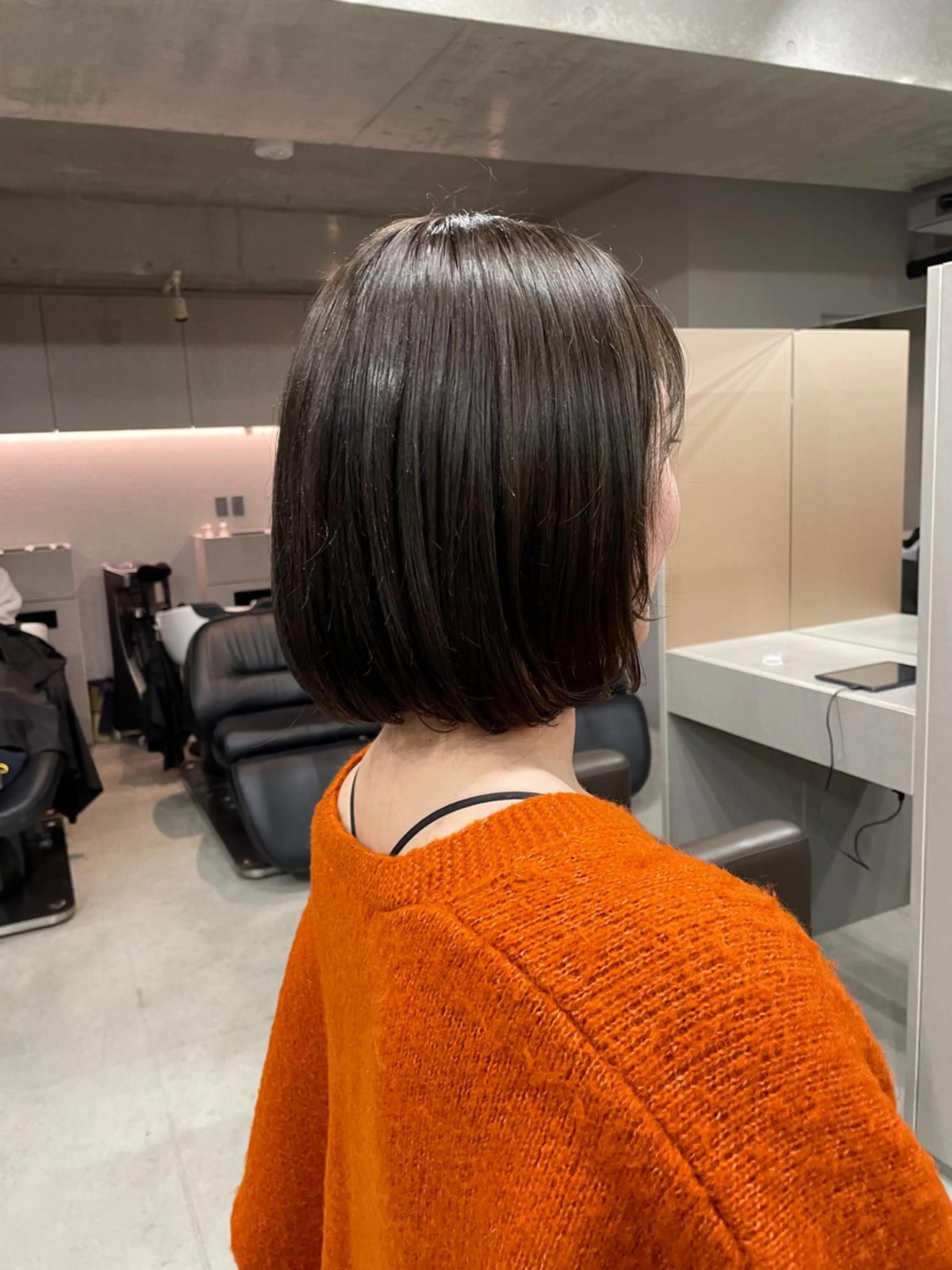 ミディアム カラー カット ヘアカラー トリートメント 表参道/髪質改善・ 透明感 colorのヘアスタイル