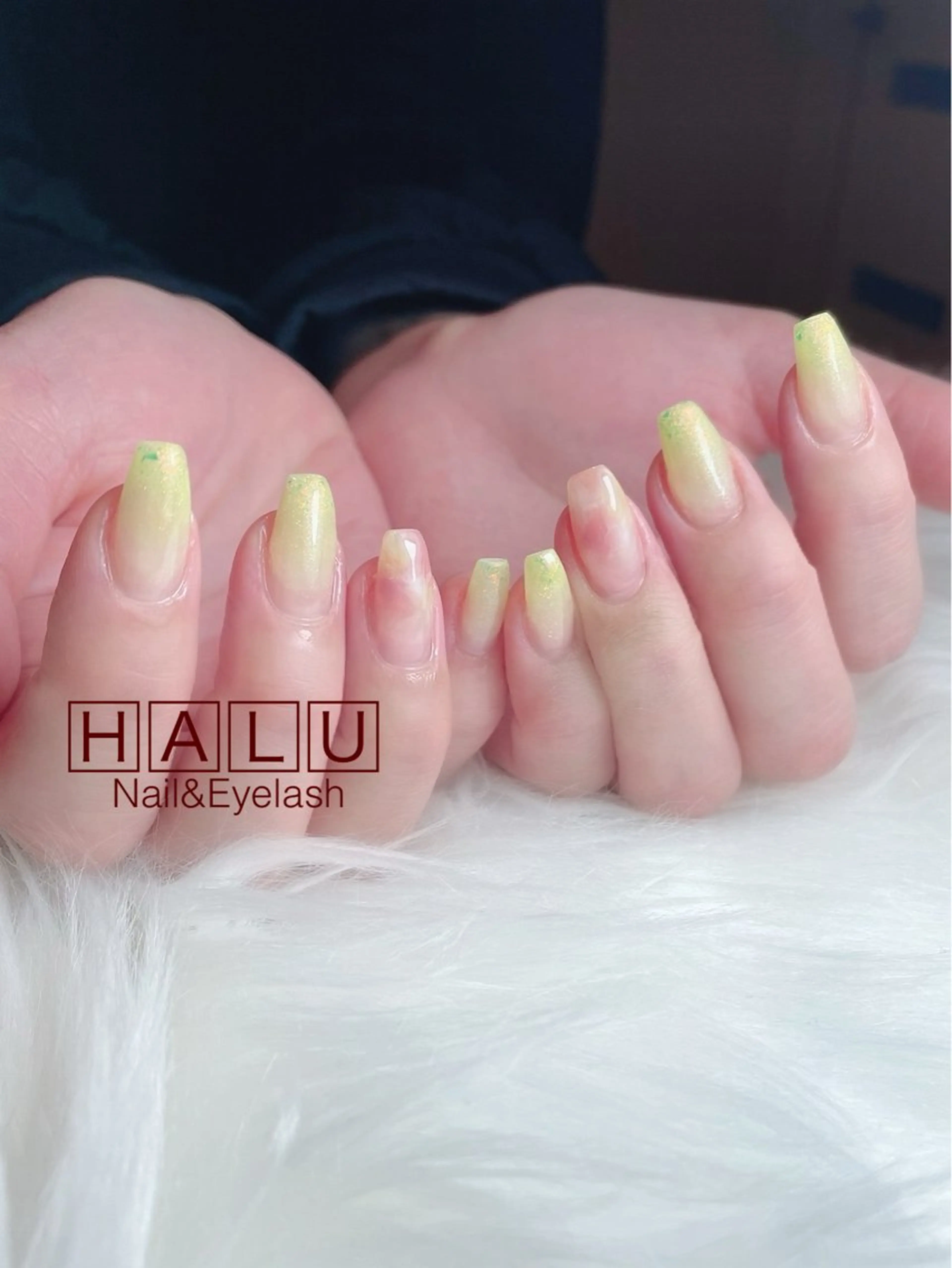 ネイル 春ネイル 黄色 HALU ハルのネイルデザイン