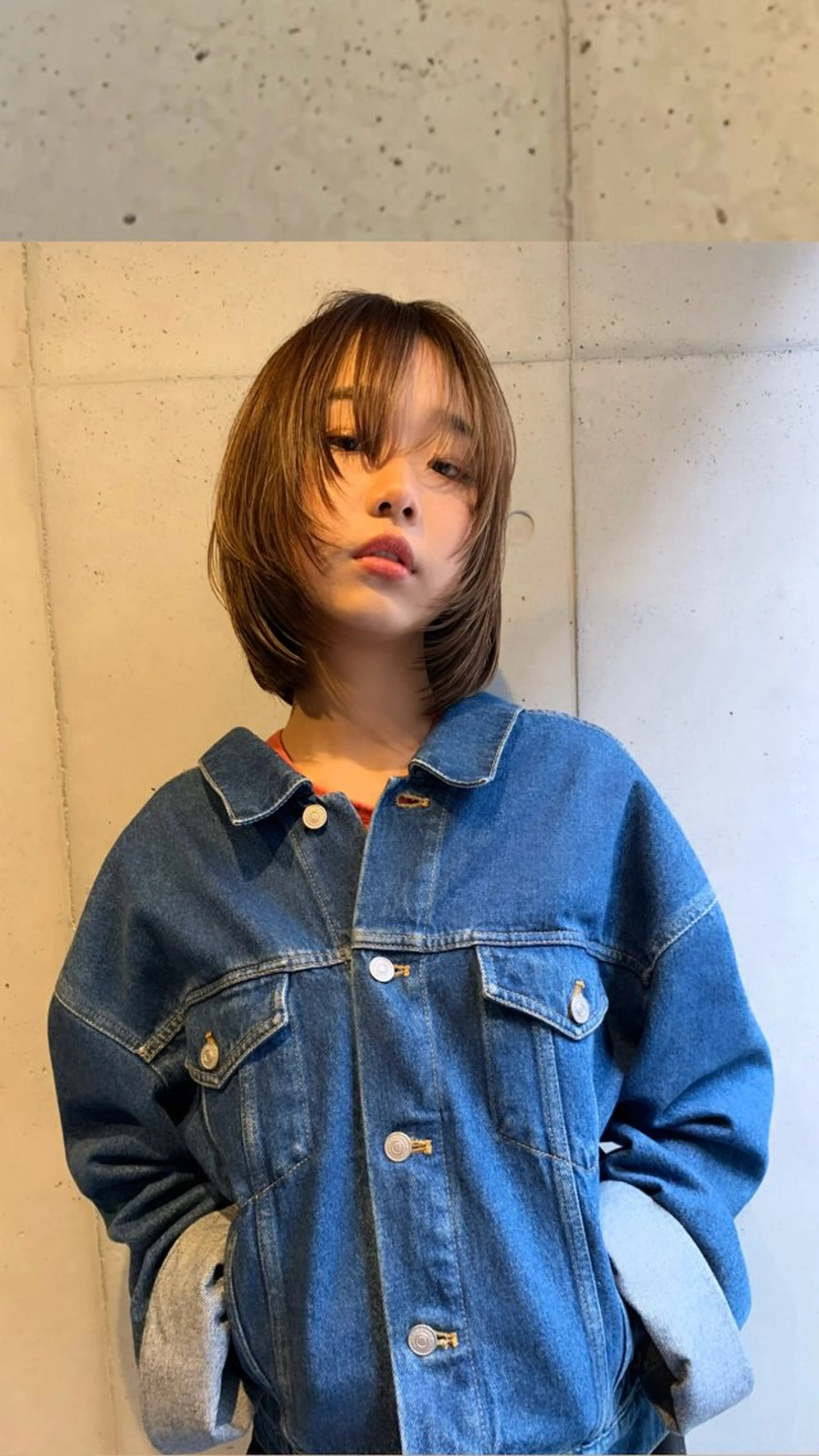 ショート カラー ボブレイヤー ボブ 顔まわりレイヤー レイヤーカット 似合わせカット カット ヘアカラー ウルフ/レイヤー🟠 山本祐輔🟠のヘアスタイル