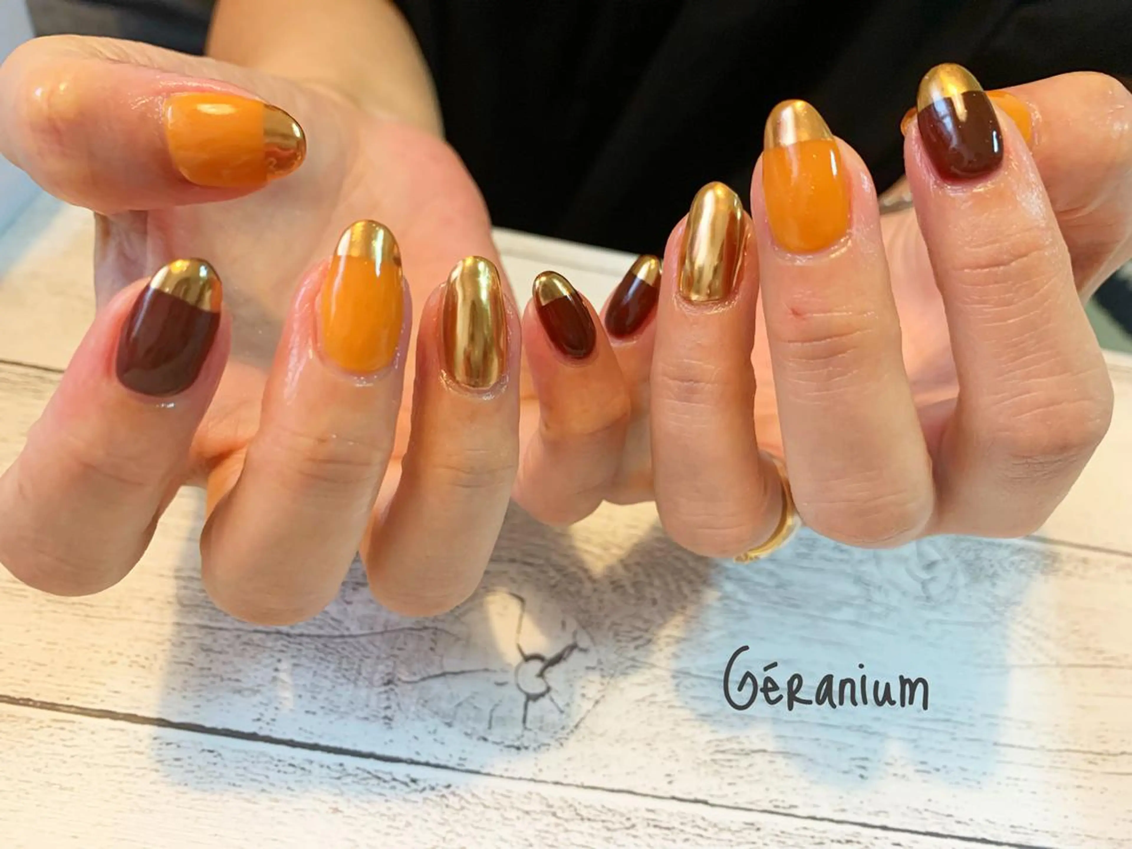 ネイル ハンドネイル GéRanium Harukaのネイルデザイン