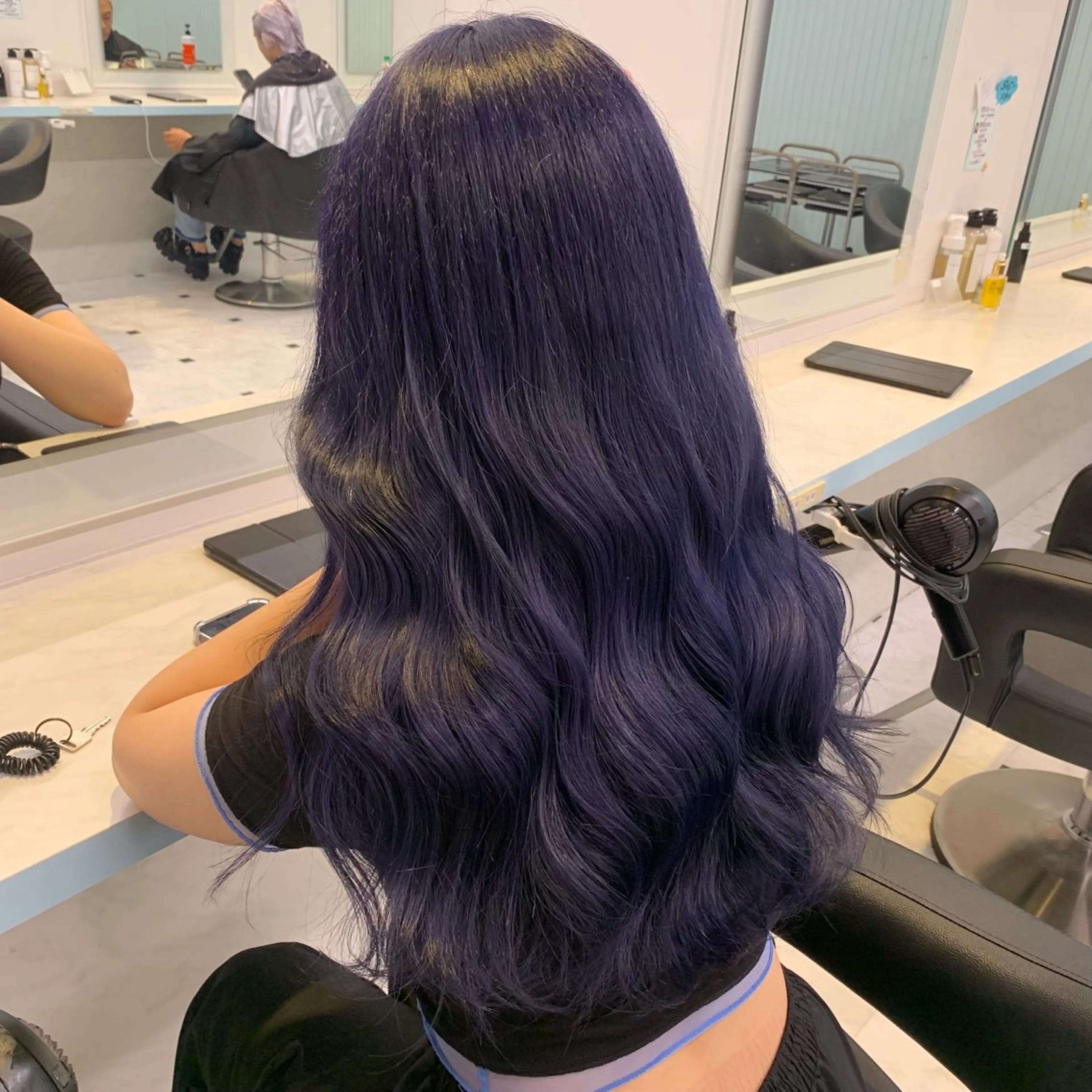 セミロング ヘアカラー トリートメント 🤍大人っぽ韓国暗髪 🤍Asuka🤍のヘアスタイル