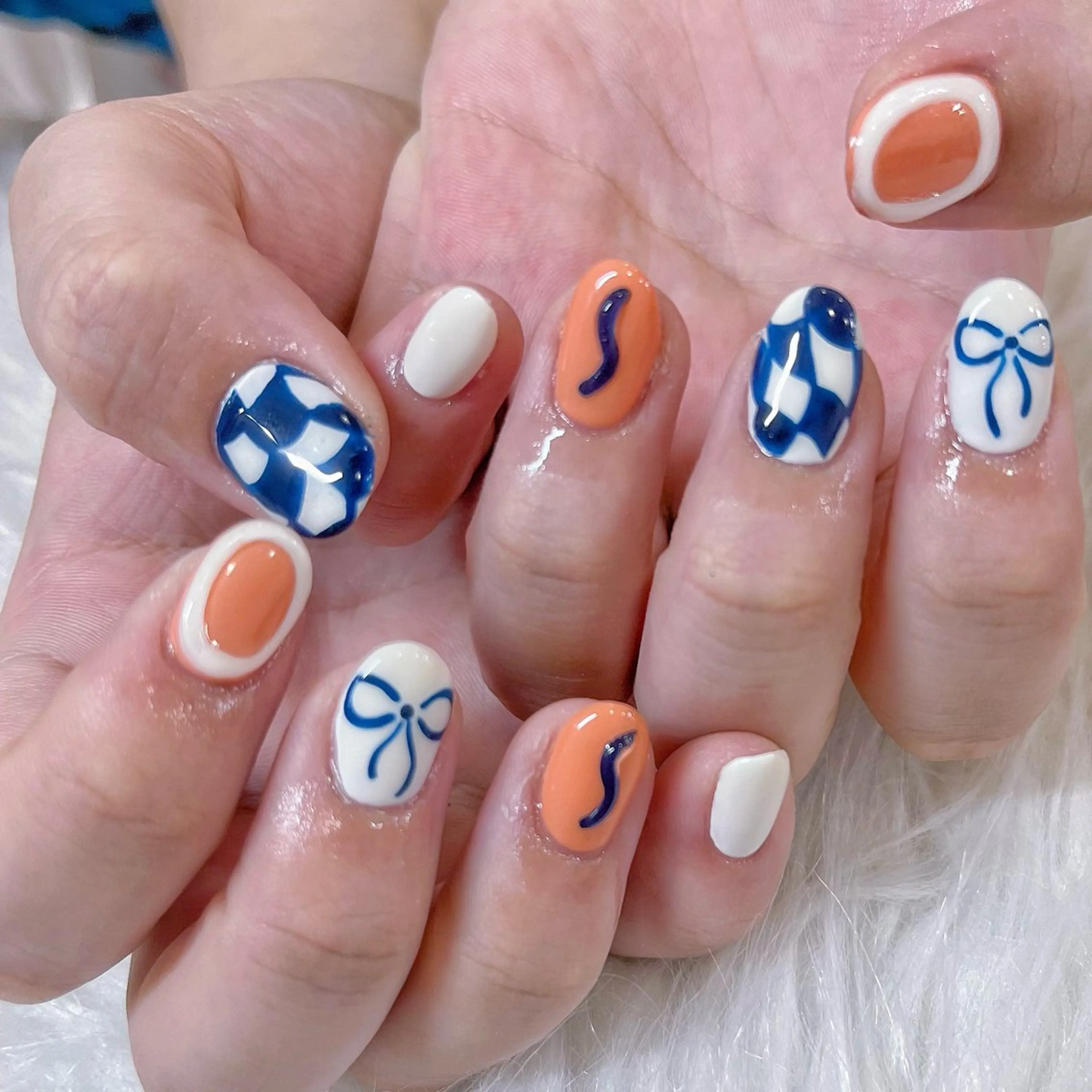 ネイル ハンドネイル Maya 🧊🫧‪のネイルデザイン