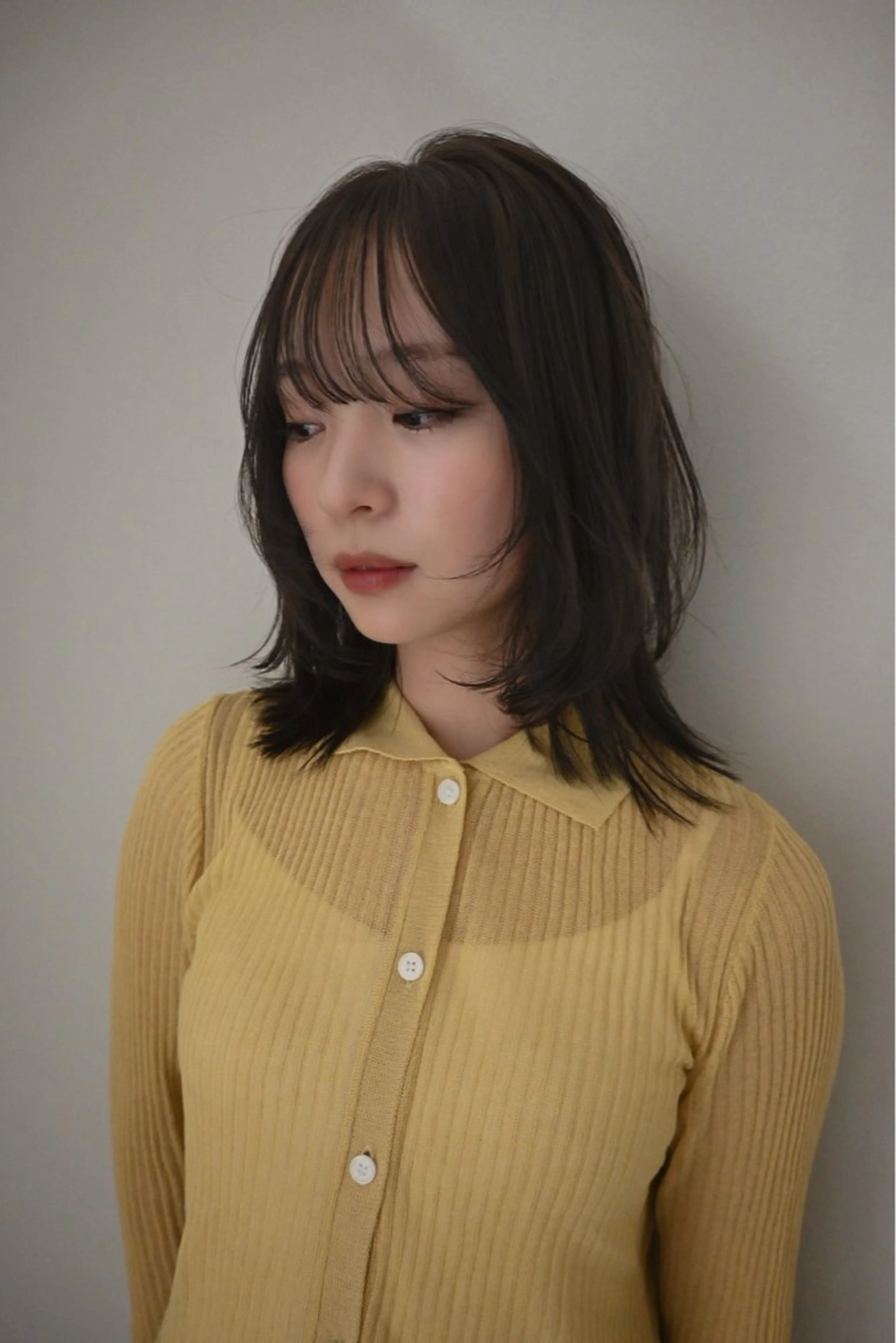 ミディアム カラー カット トリートメント aya / カットカラーのヘアスタイル