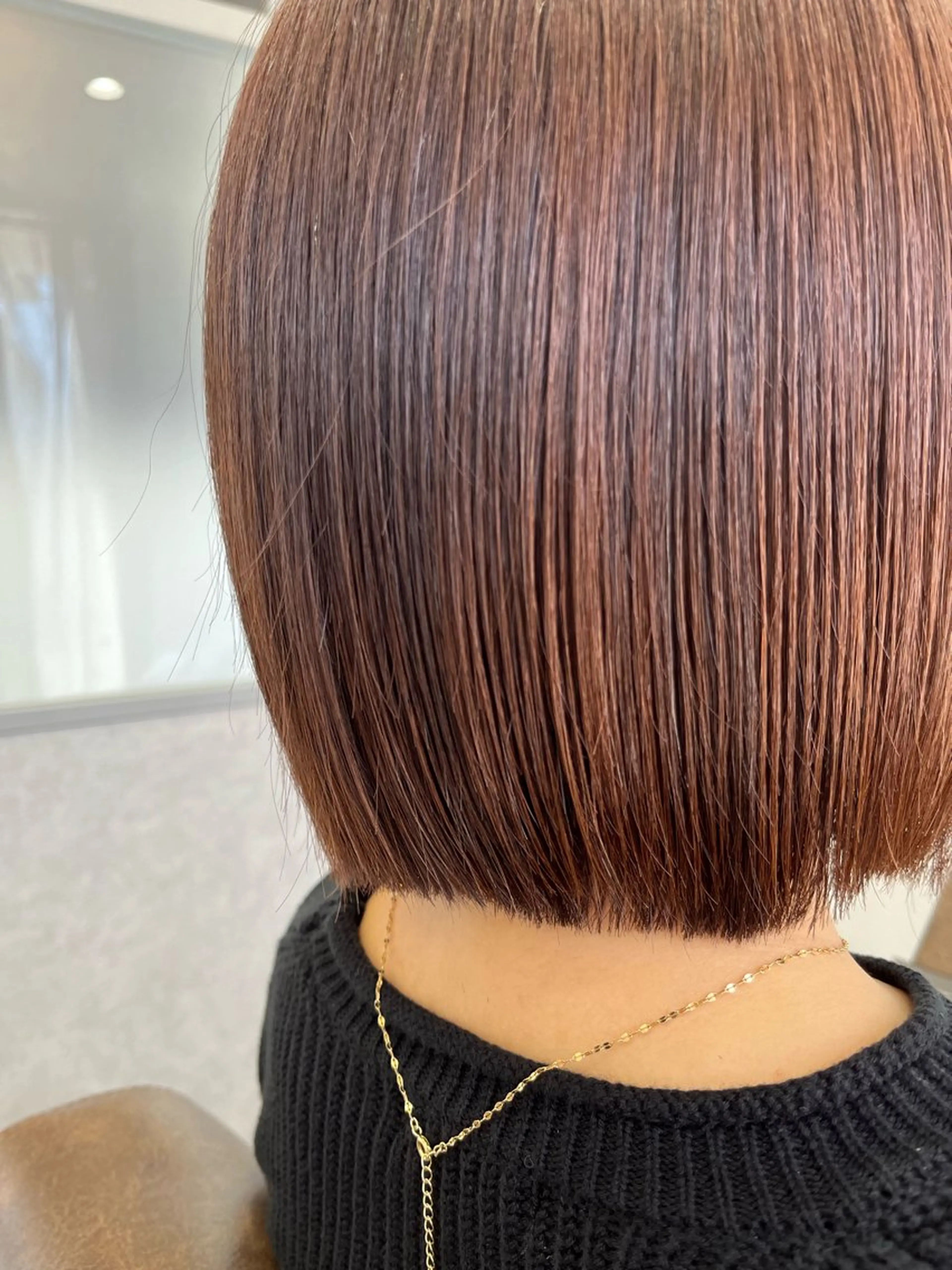 ショート ボブ カット 暖色＊ベージュ ＊くらたあやかのヘアスタイル