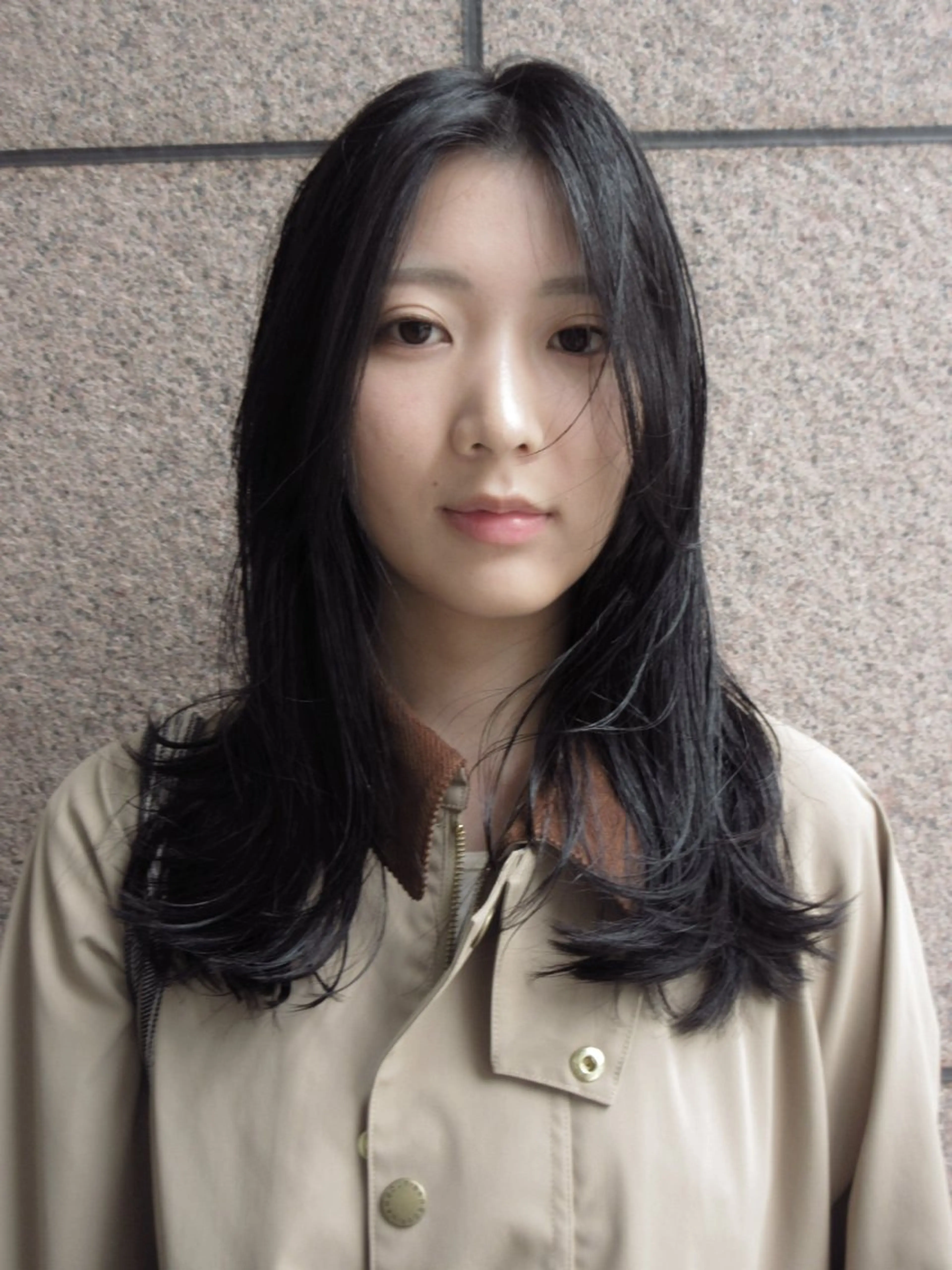 ロング カット トリートメント ブリーチなしWカラー /赤み消し/トモキのヘアスタイル