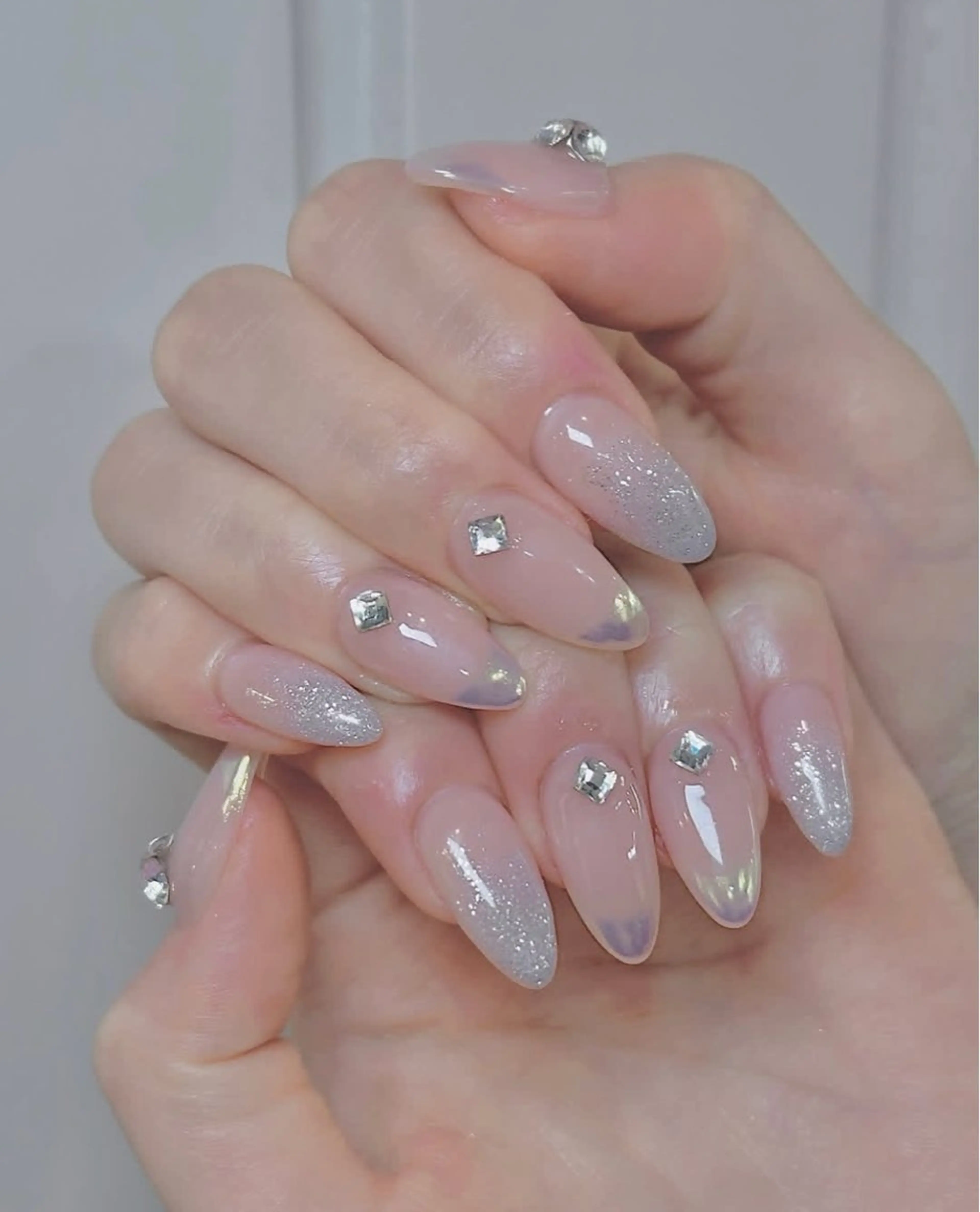 ネイル 持ち込み シンプルネイル ハンドネイル JISOO ANA.CHUOのネイルデザイン