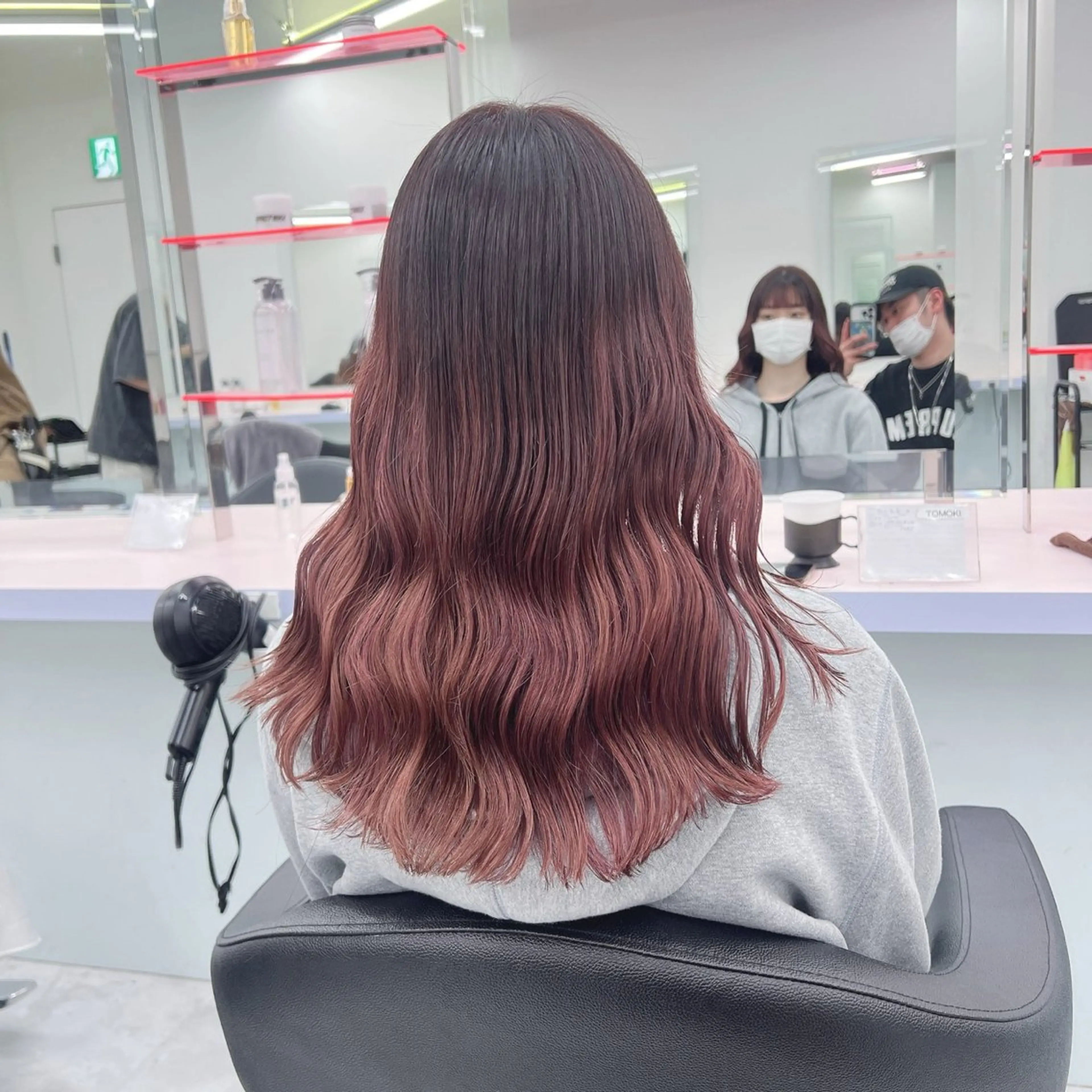 セミロング カラー パーマ ヘアアレンジ メンズ 🤍透明感カラー🤍 ブリーチ🤍AINEのヘアスタイル