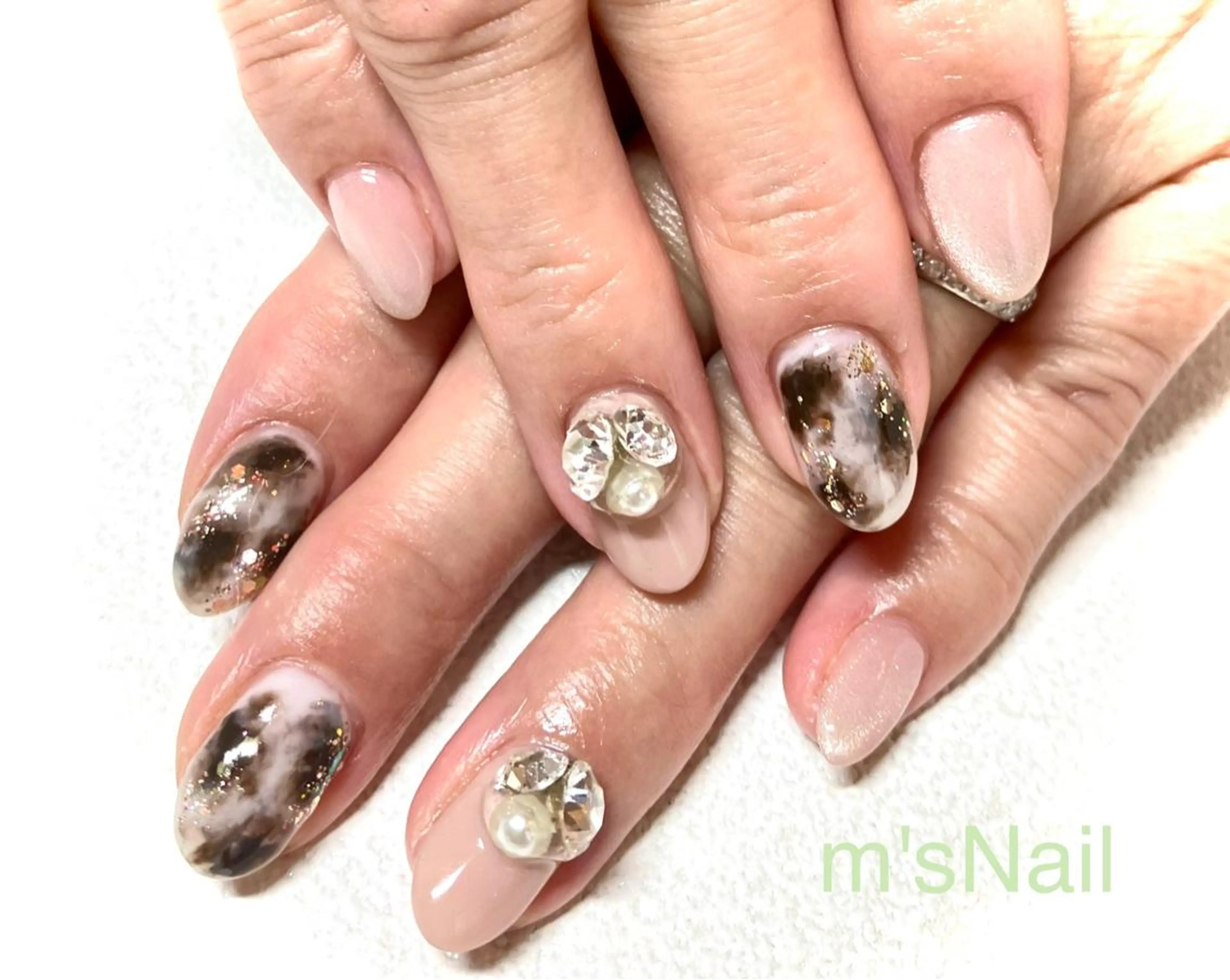 ネイル ニュアンスネイル m'sNail 福岡西区 ネイルのネイルデザイン