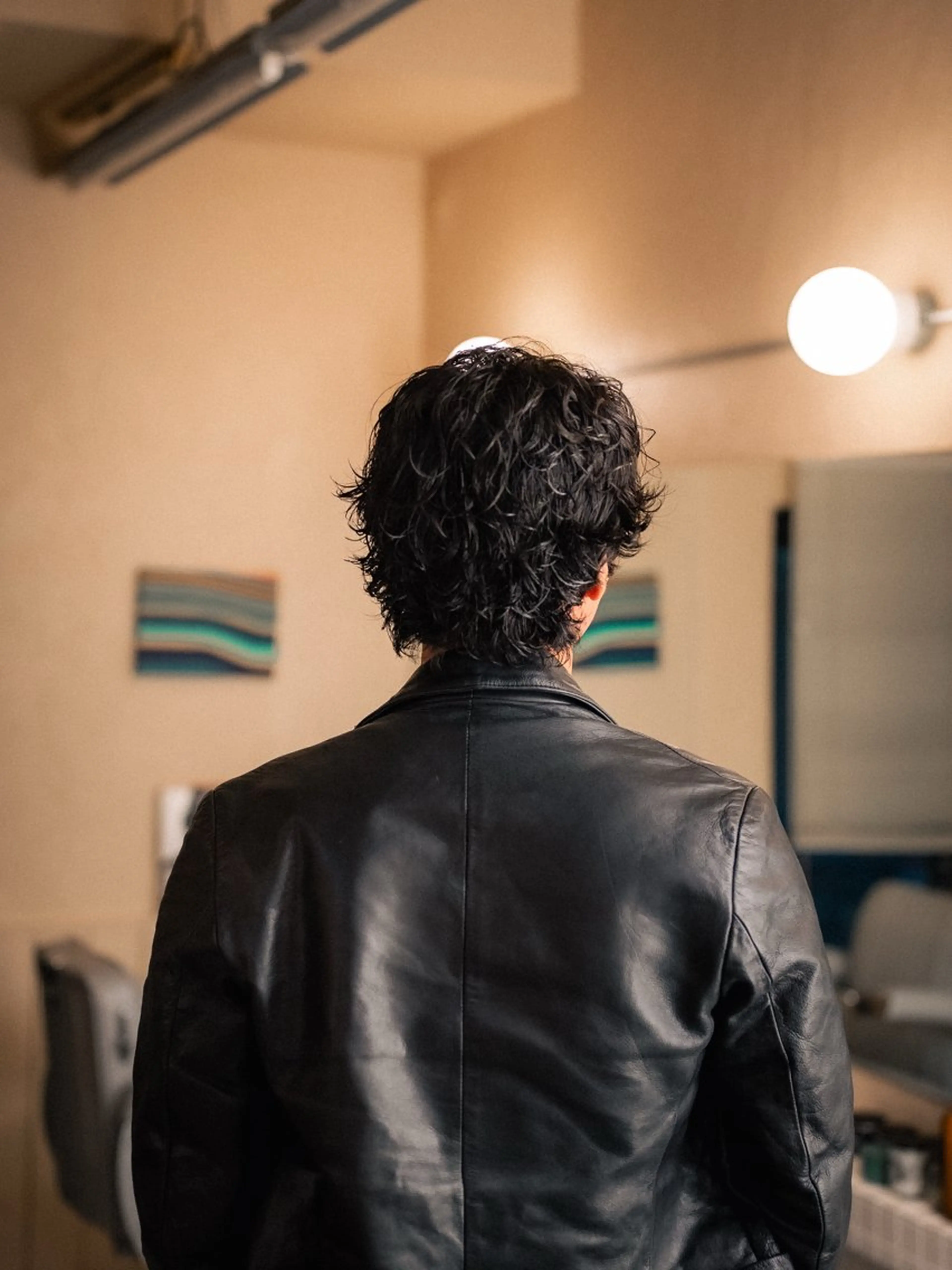 ミディアム カラー パーマ メンズ ミディアムパーマ メンズパーマ 🔗メンズサロン🔗 Kieのヘアスタイル