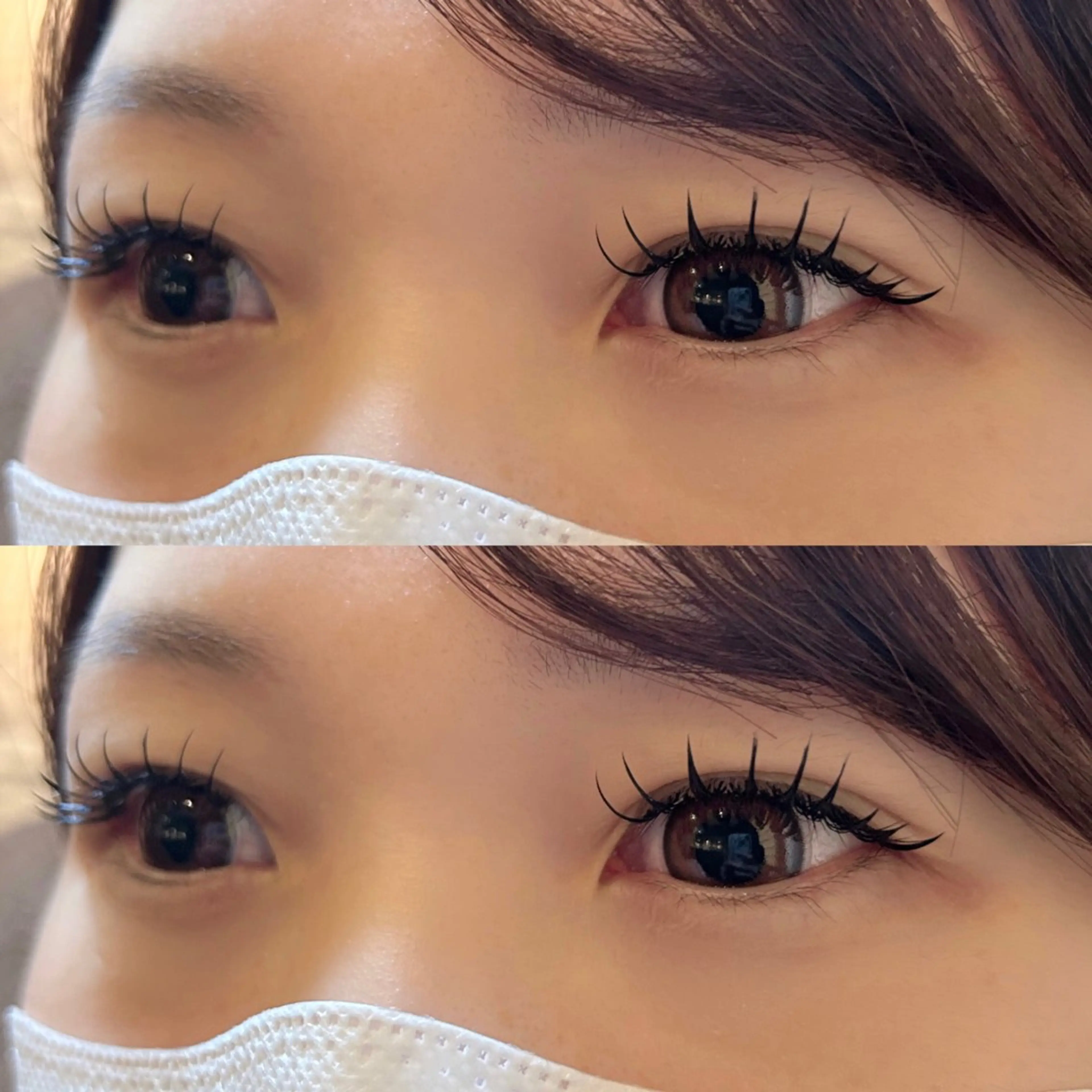 マツエク・マツパ 付け放題 バインドロック フラットラッシュ ボリュームラッシュ マツエク Renata 新宿のマツエク・マツパデザイン