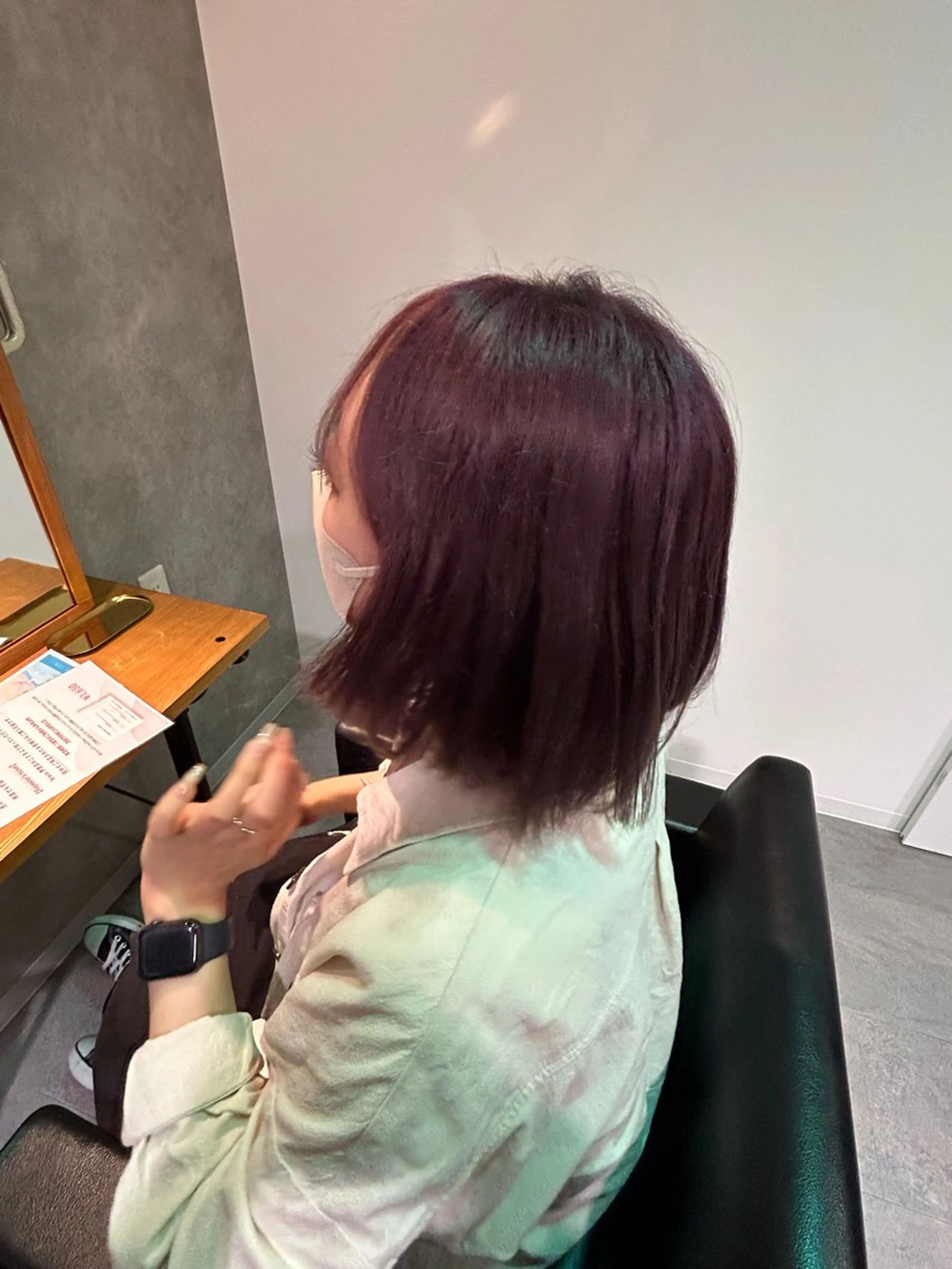 ミディアム カラー 針池 和楽のヘアスタイル