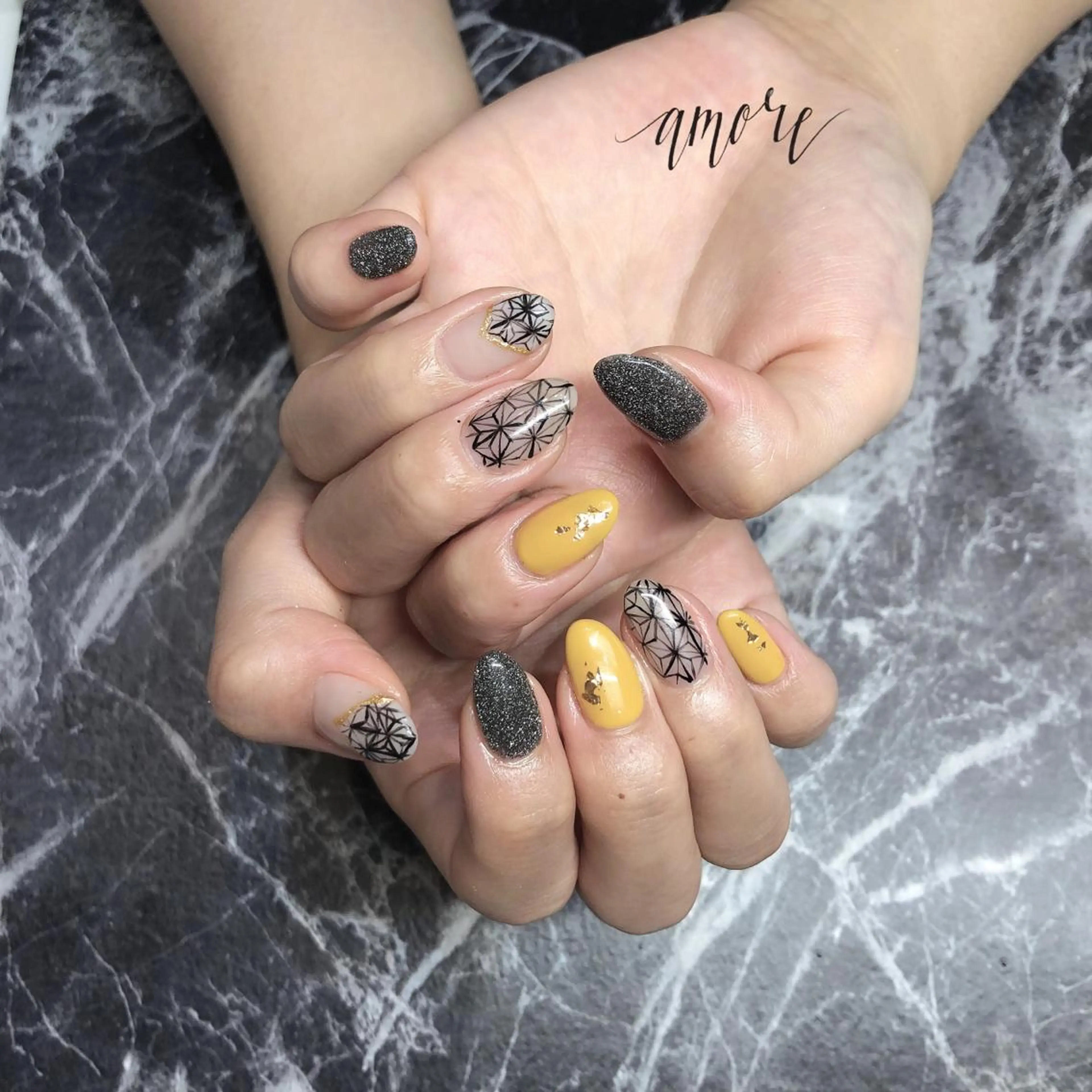 ネイル アートネイル ジェルネイル キラキラネイル 韓国ネイル ラメ(グリッター) You kyehwaのネイルデザイン