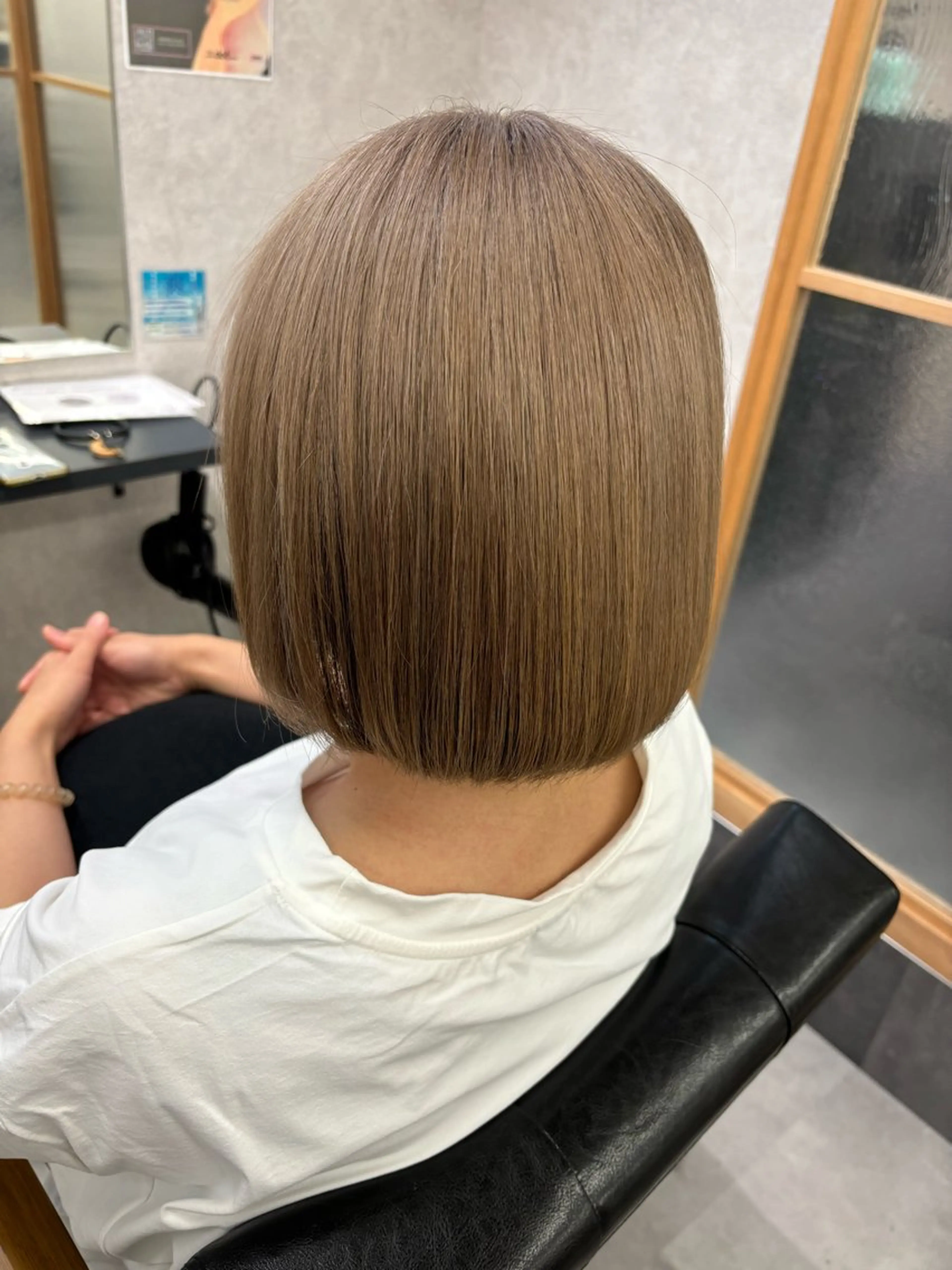 ショート 縮毛矯正 ulu by dot.所属・かがみはやと 髪質改善/縮毛矯正のヘアスタイル