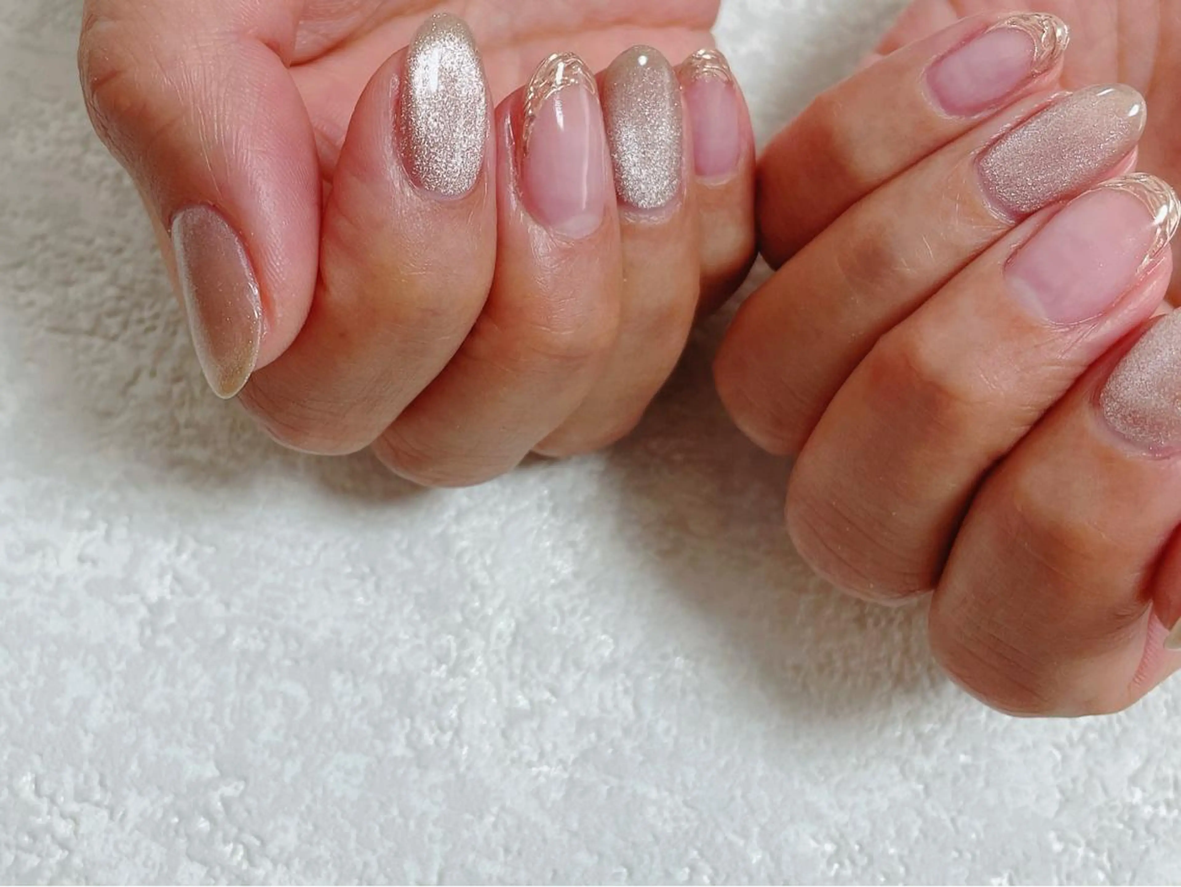 ネイル オーロラネイル フラワーネイル フットネイル フレンチネイル ジェルネイル ハンドネイル kikinail 溝の口のネイルデザイン