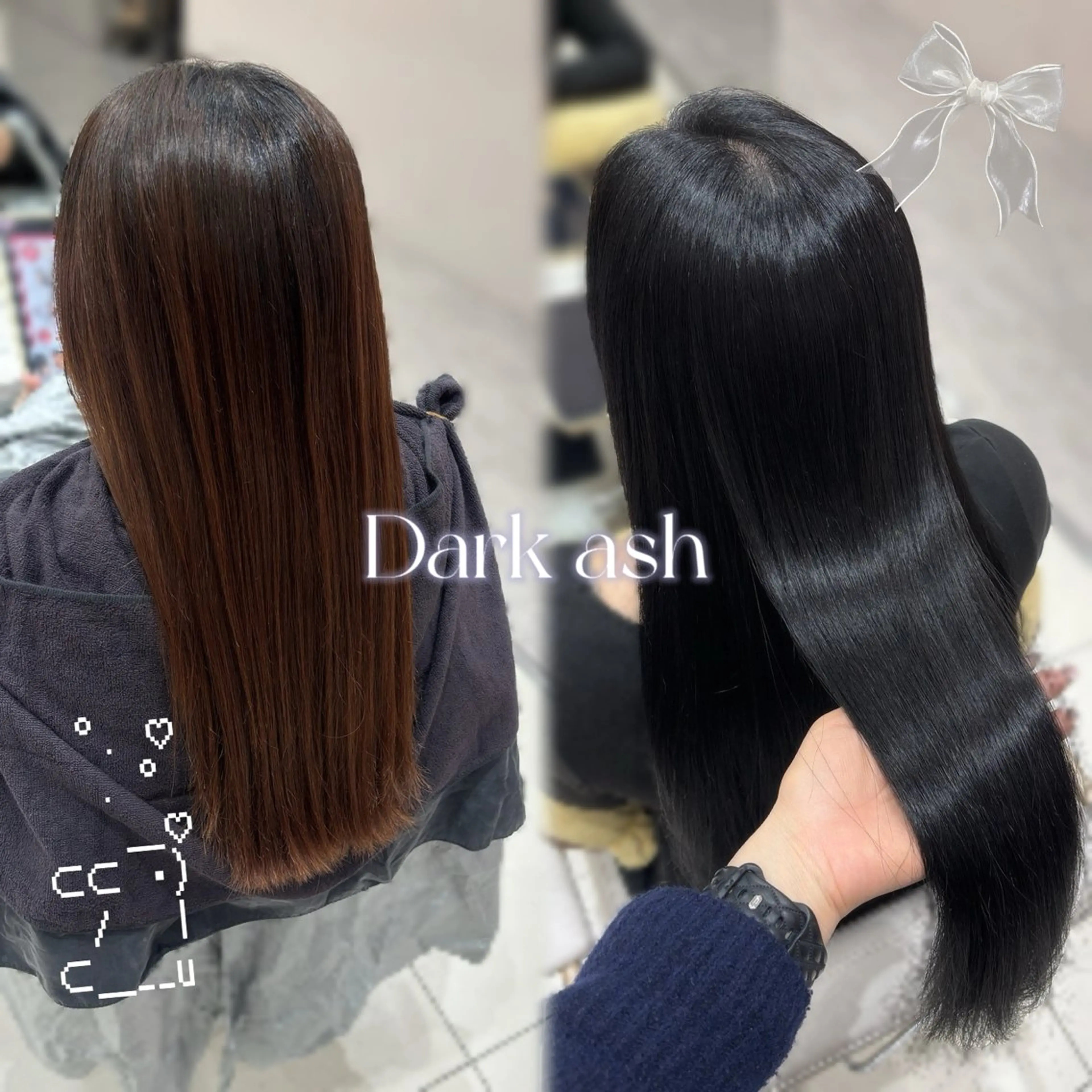 ロング カラー ヘアカラー トリートメント レイヤーカット/艶 カラー/直井優花のヘアスタイル